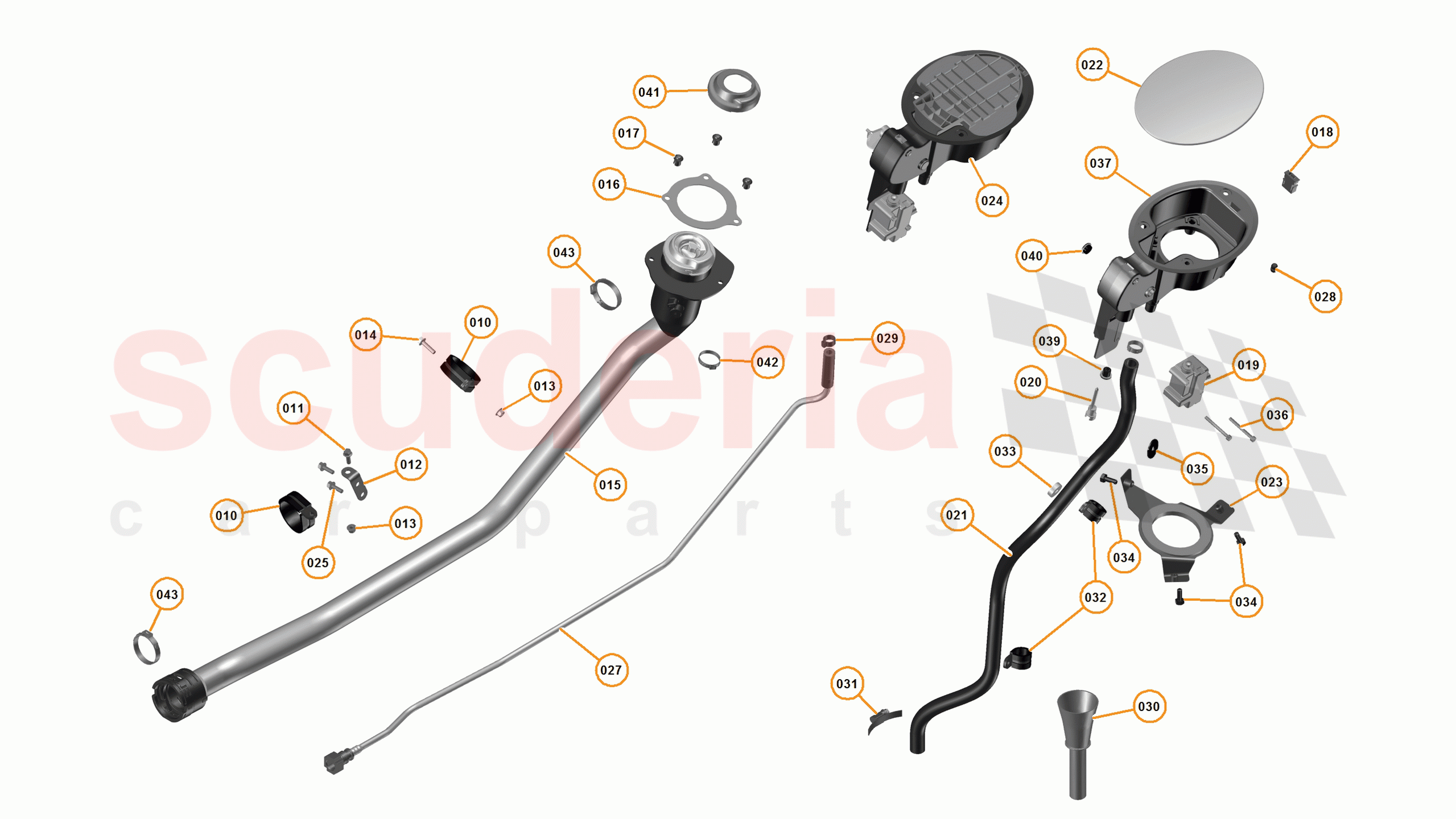 13 - K1 - FUEL SYSTEM - 13.4 - 03 - FUEL FILLER NECK of McLaren McLaren 650S Coupe