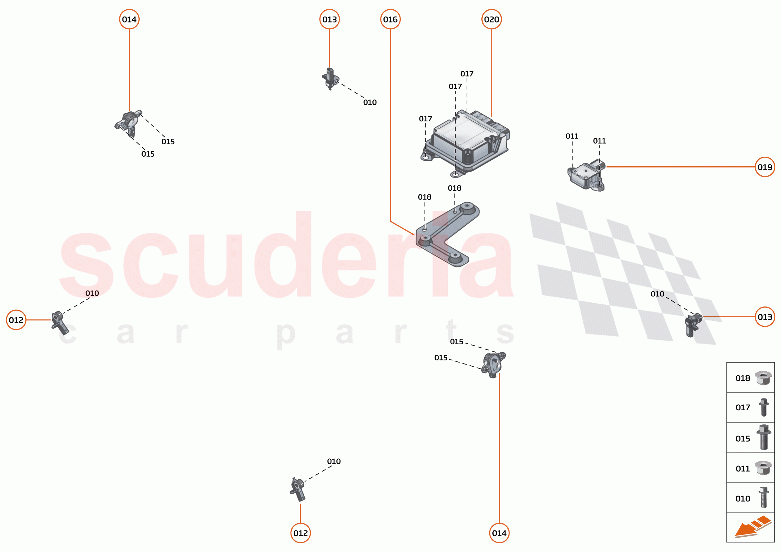 45 - ELECTRICAL SYSTEMS - 45.5 - OCCUPANT RESTRAINT CONTROL SYSTEM of McLaren McLaren 750S Spider