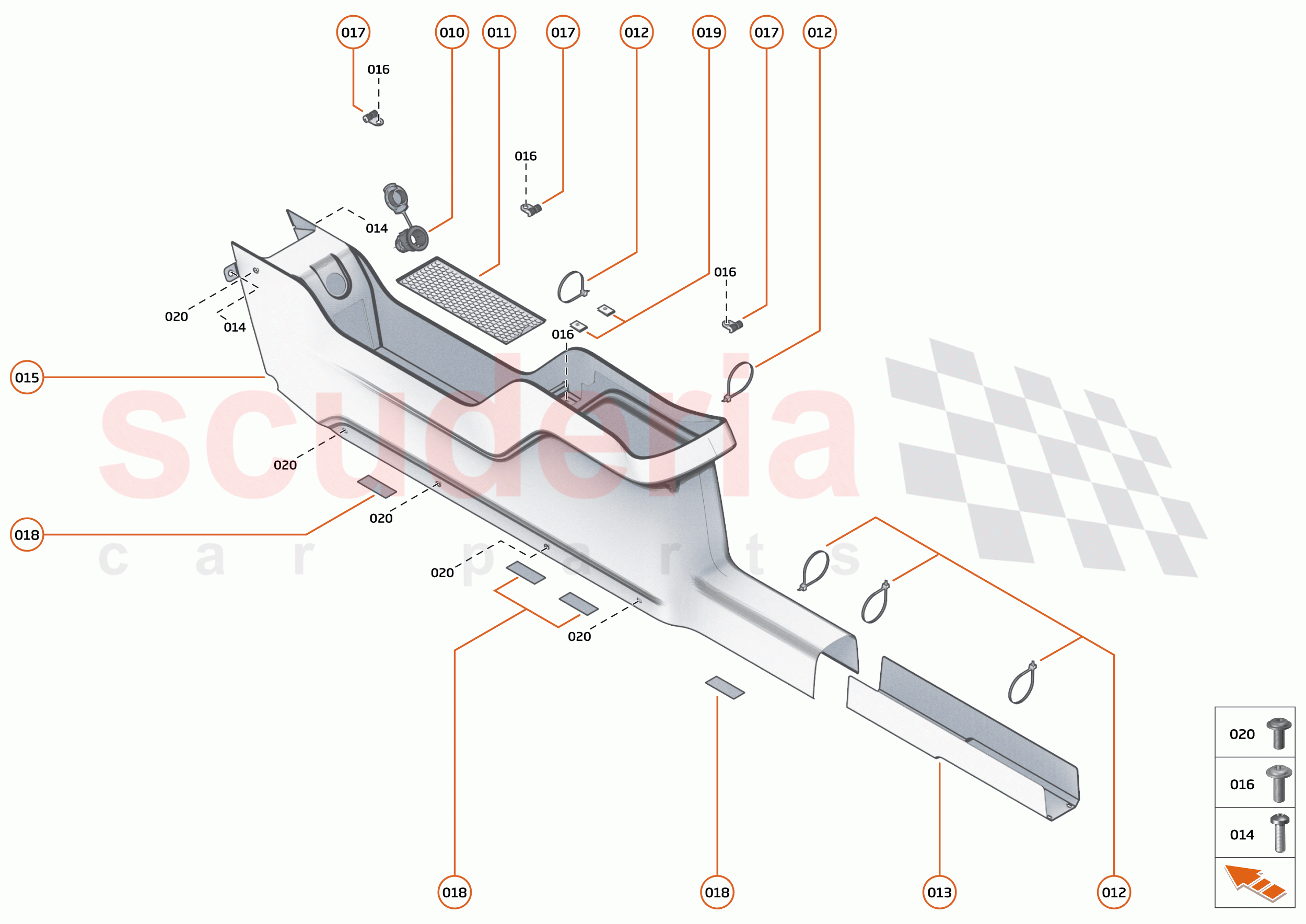 46 - INTERIOR SYSTEMS - 46.4 - ASSY TUNNEL CONSOLE of McLaren McLaren 620R