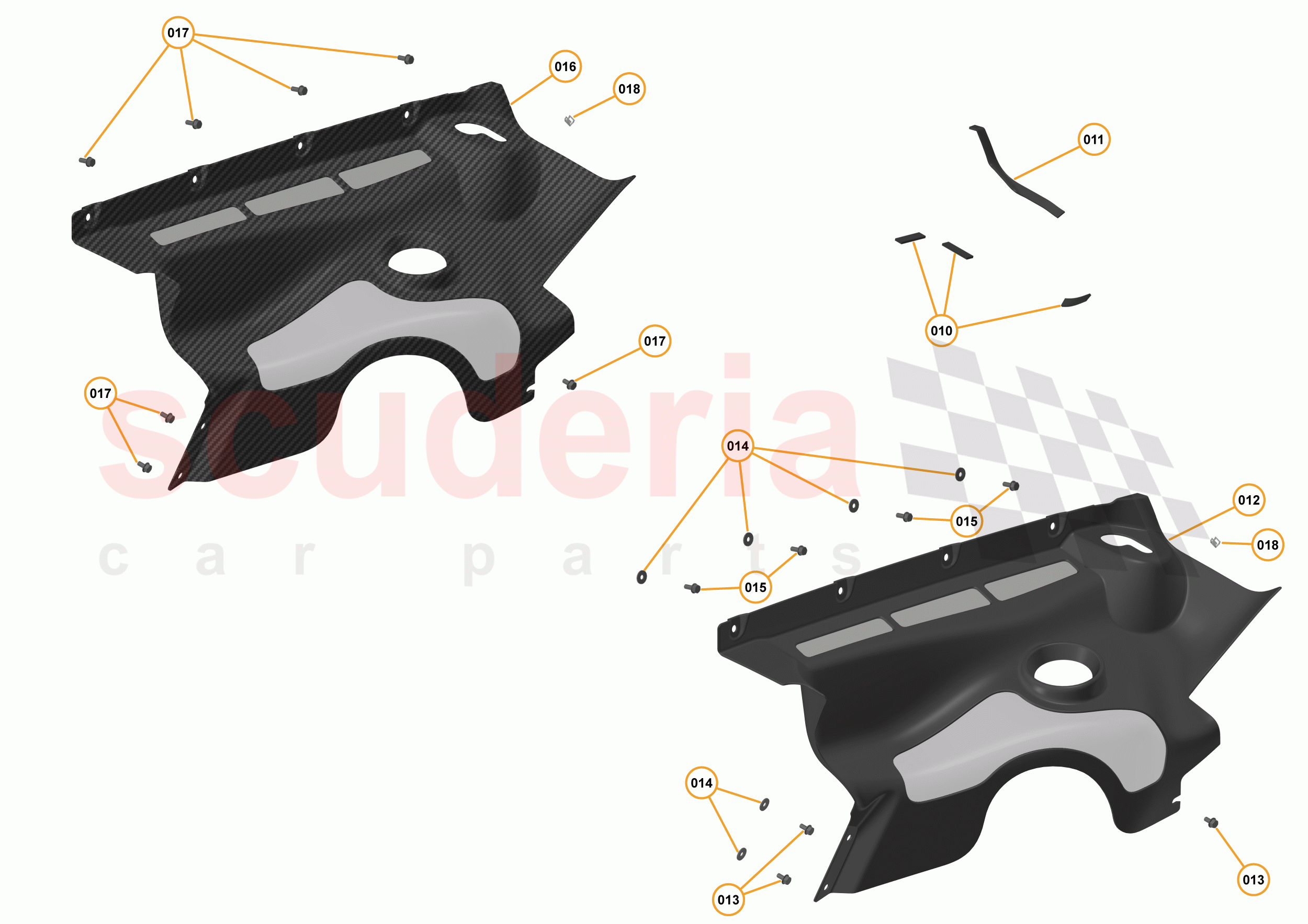 3 - A3 -CLOSURES - 3.9 - 04 - ENGINE SIDE COVERS of McLaren McLaren 625C Coupe
