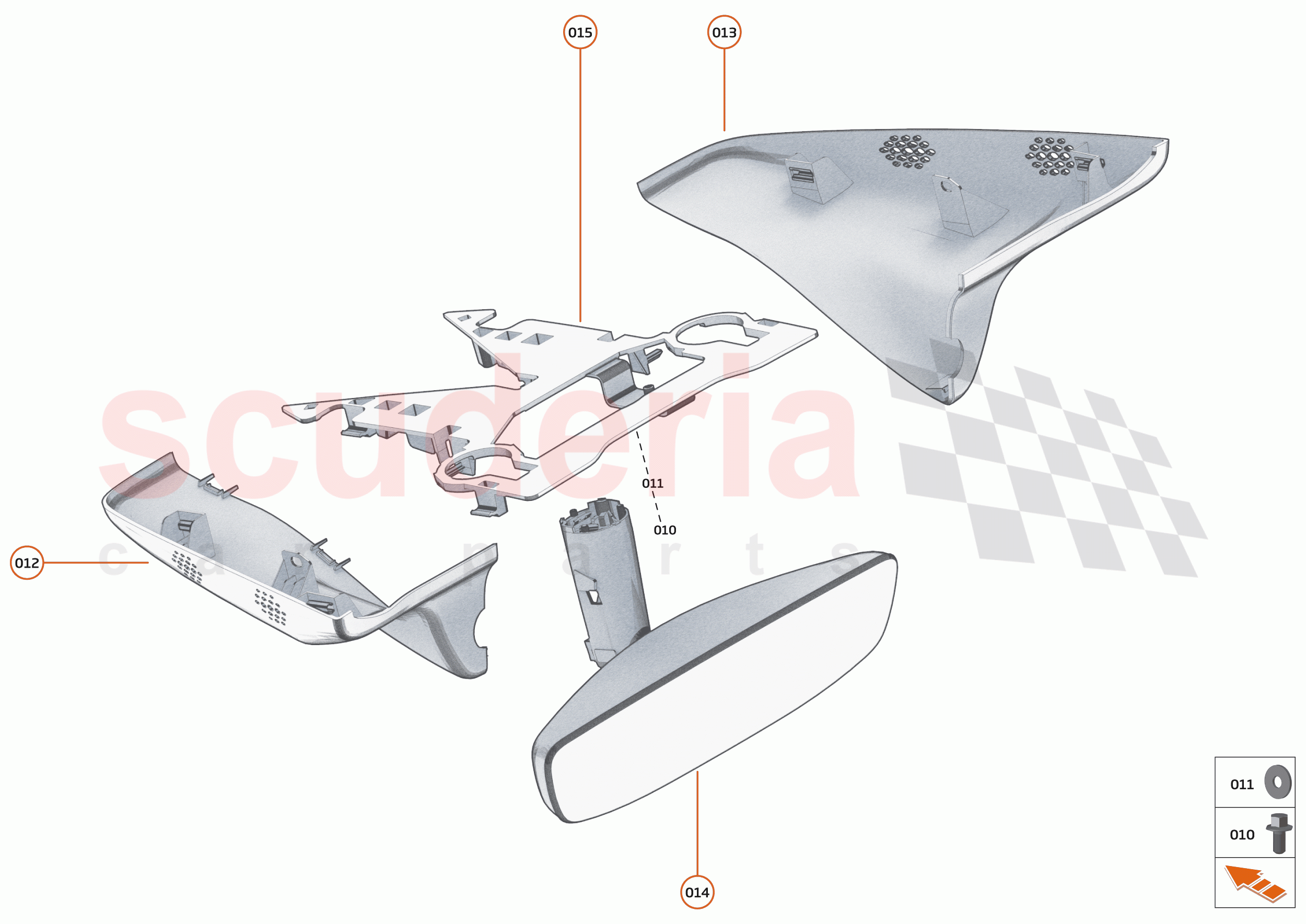 48 - INTERIOR SYSTEMS - 48.6 - DRIVER MIRROR of McLaren McLaren 750S Coupe