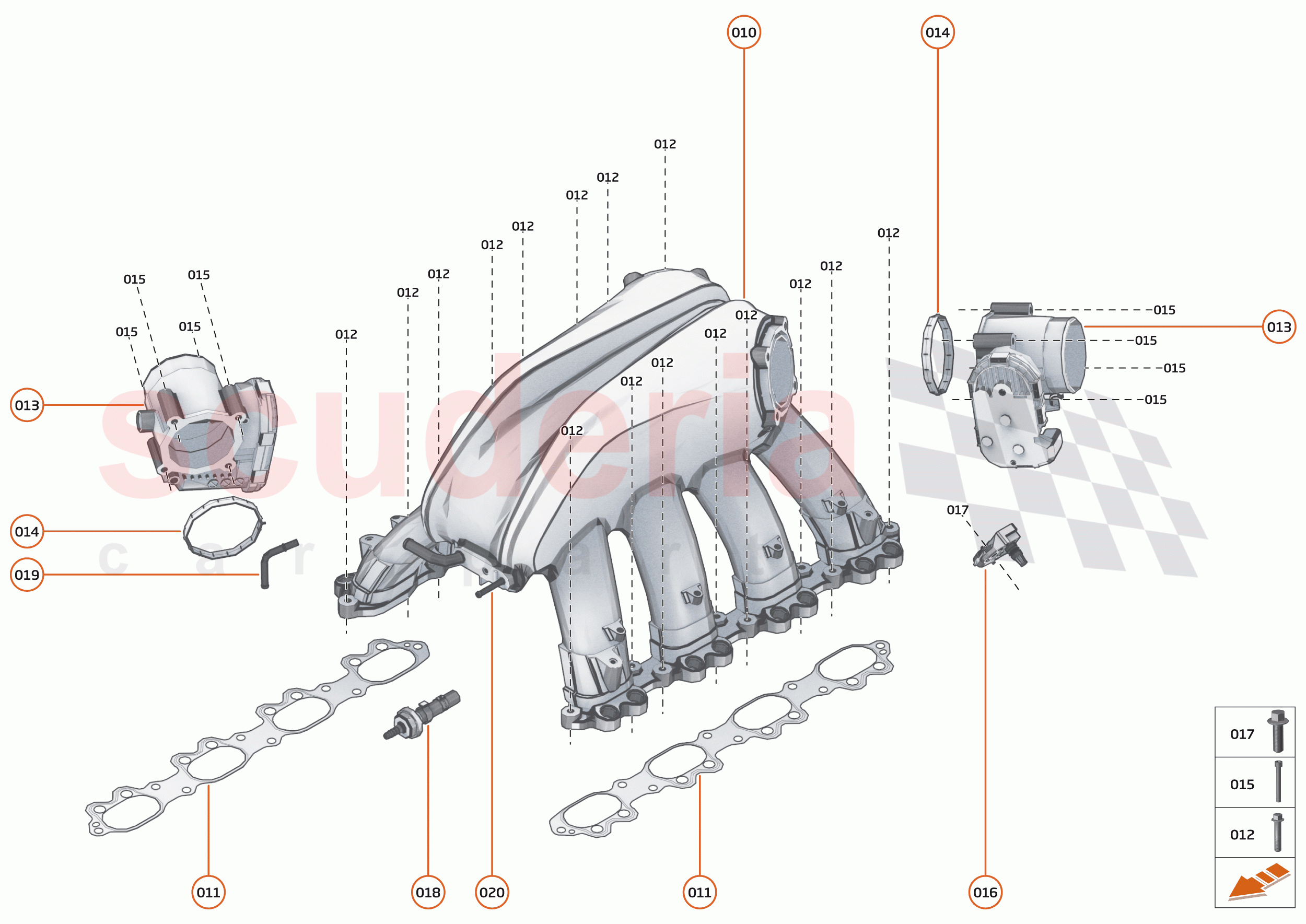 21 - ENGINE - 21.3 - INLET MANIFOLD of McLaren McLaren Elva