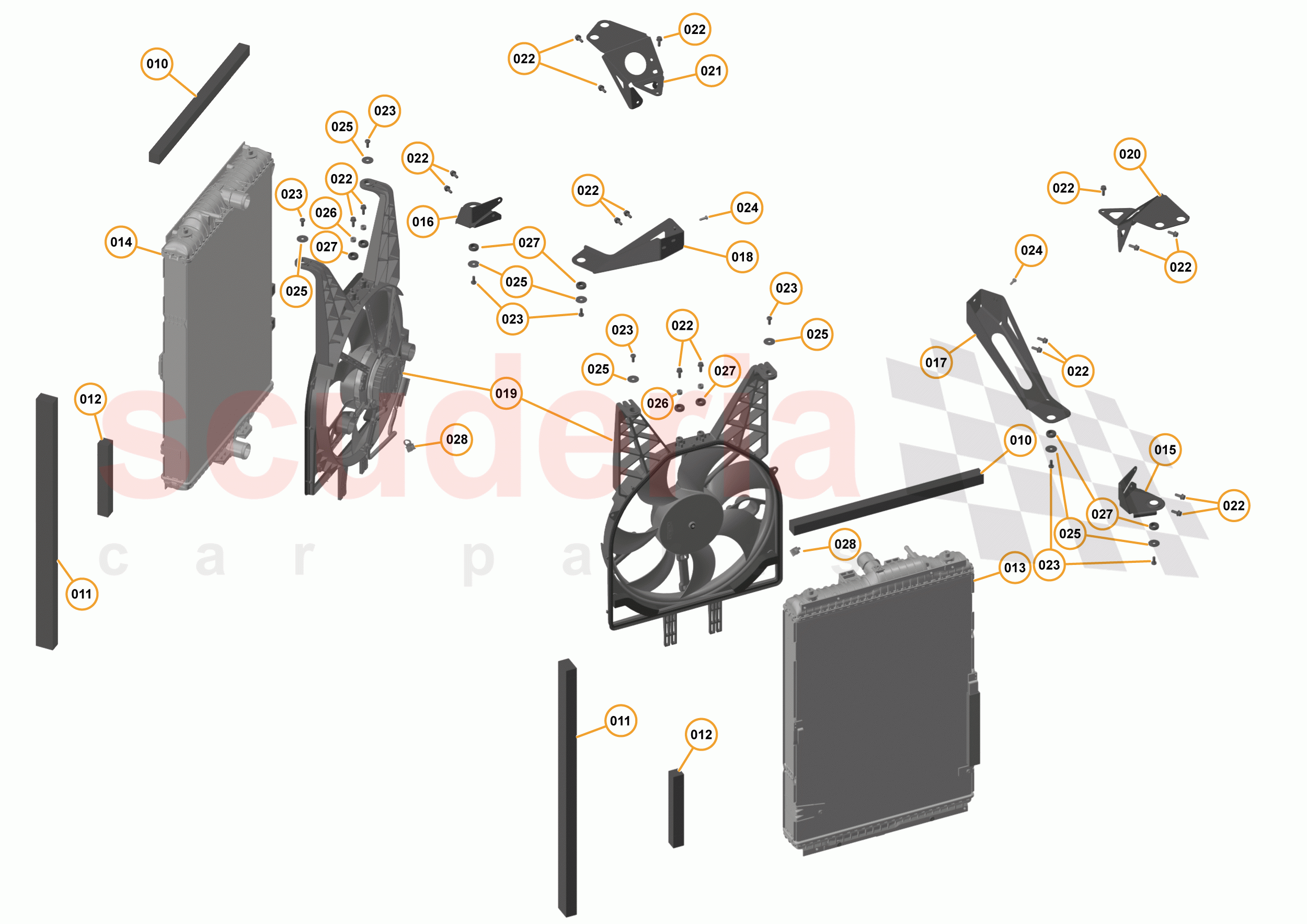 14 - L1 - COOLING SYSTEM - 14.5 - 01 - HIGH TEMPERATURE RADIATORS & FANS of McLaren McLaren 675LT Coupe