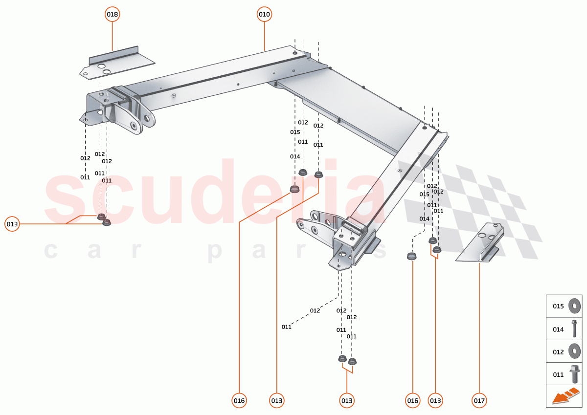 3 - REAR STRUCTURES - 3.3 - ENGINE CRADLE of McLaren McLaren 720S Spider