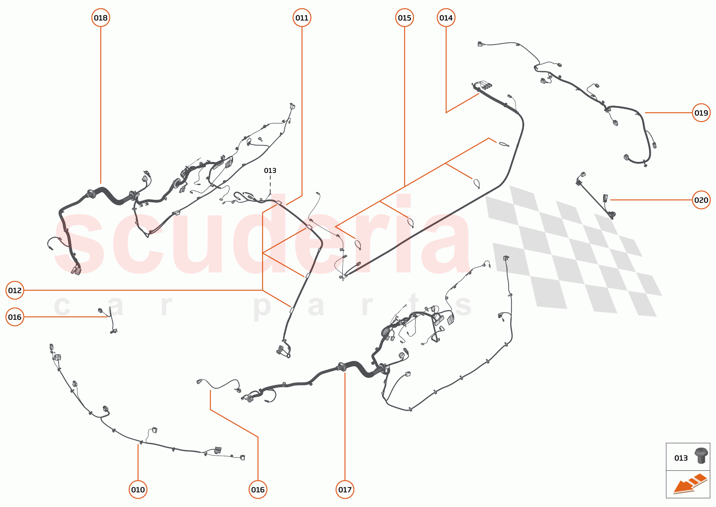 43 - WIRING HARNESS - 43.3 - NON-BODY WIRING HARNESS of McLaren McLaren 765LT