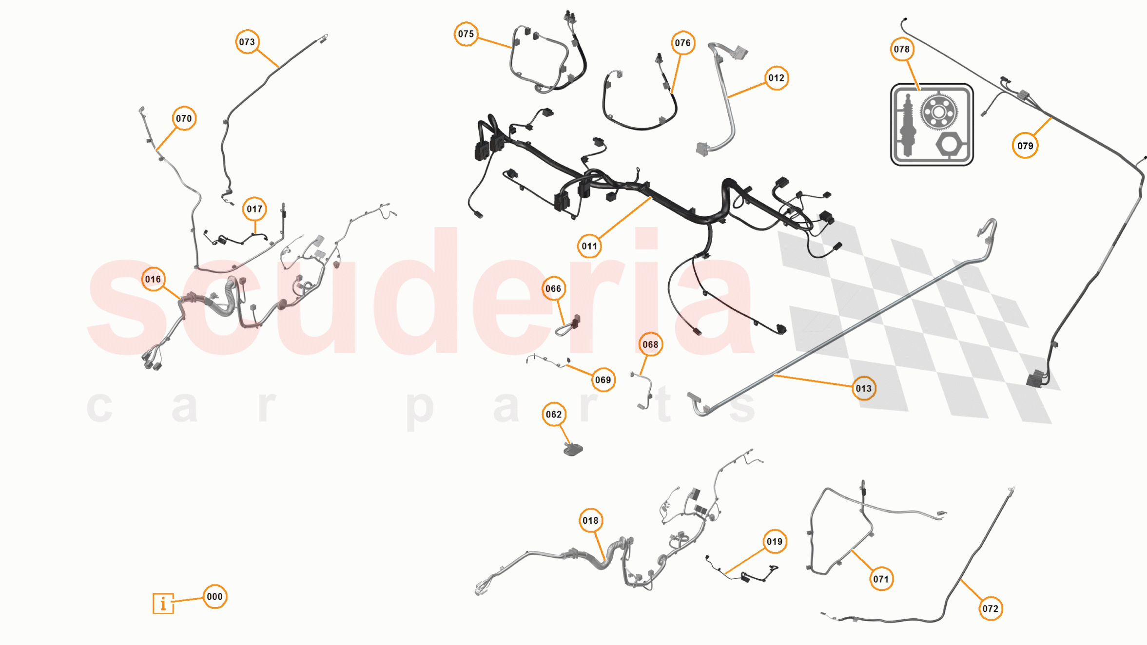 23 - M1 - ELECTRICAL DISTRIBUTION - 23.3 - 01 - ELECTRICAL DISTRIBUTION - INTERIOR of McLaren McLaren 12C Spider