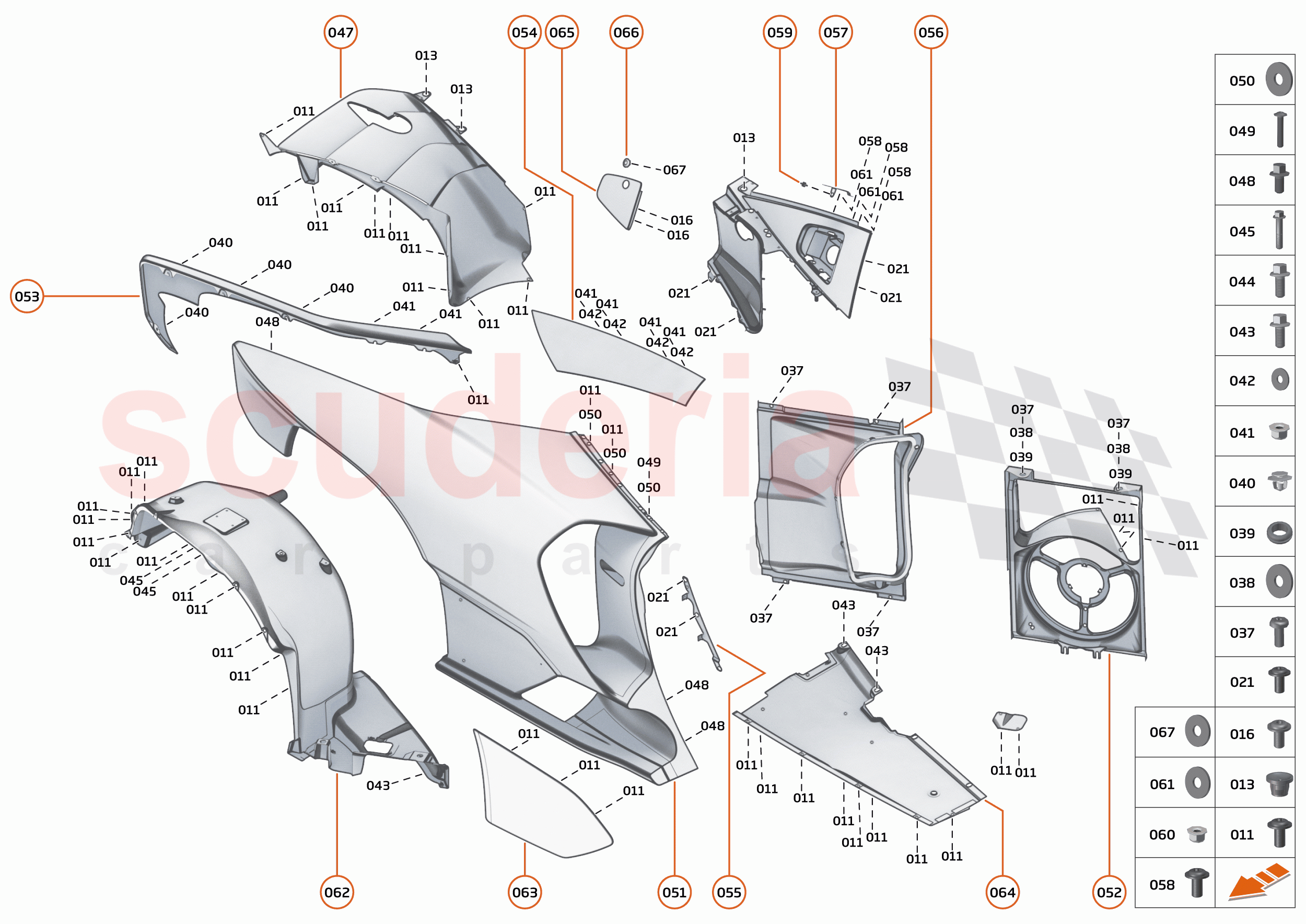 6 - PANELS - 6.6 - REAR PANELS - RH of McLaren McLaren Senna GTR