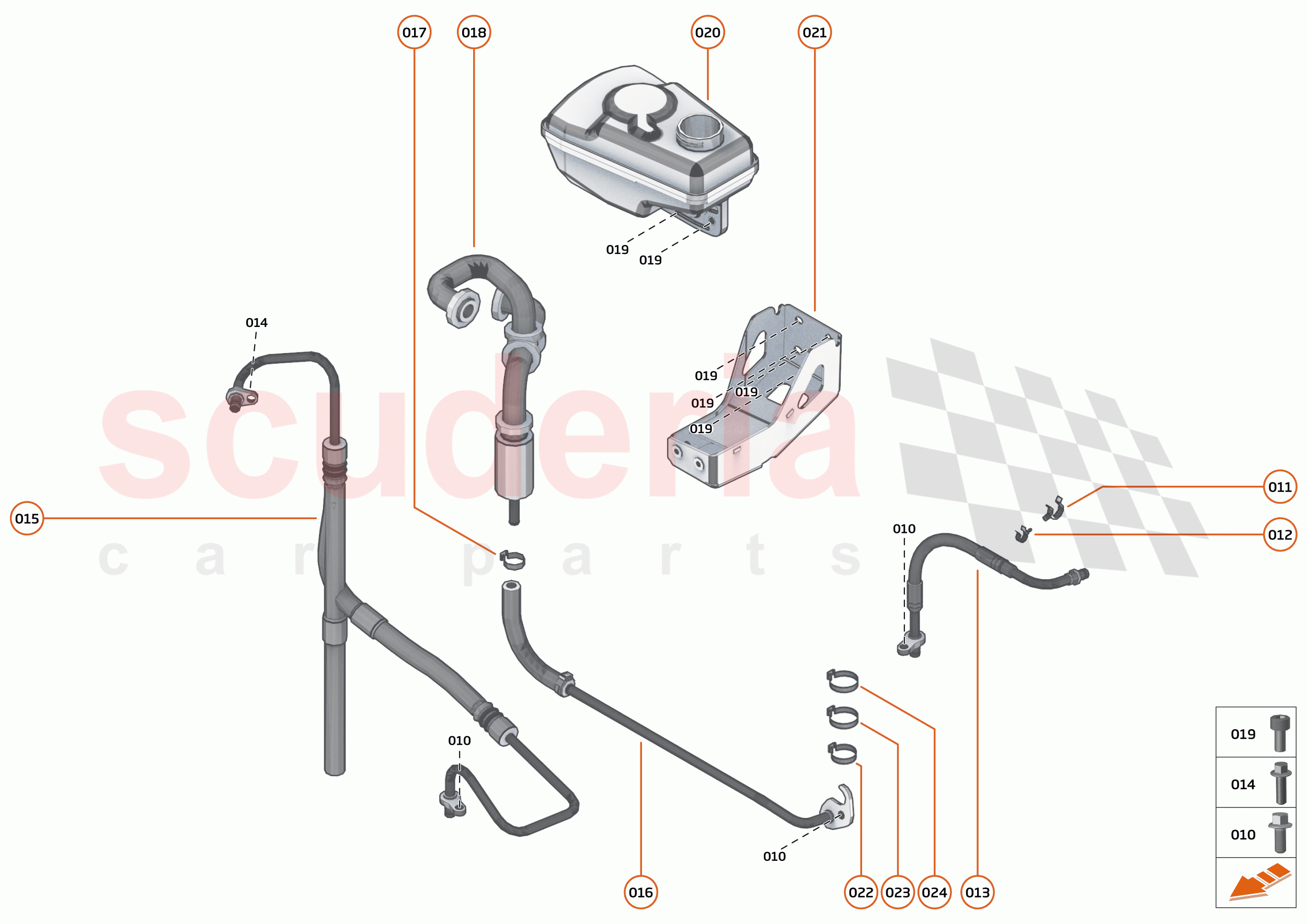 19 - STEERING - 19.1 - STEERING FLUID SYSTEM of McLaren McLaren Elva