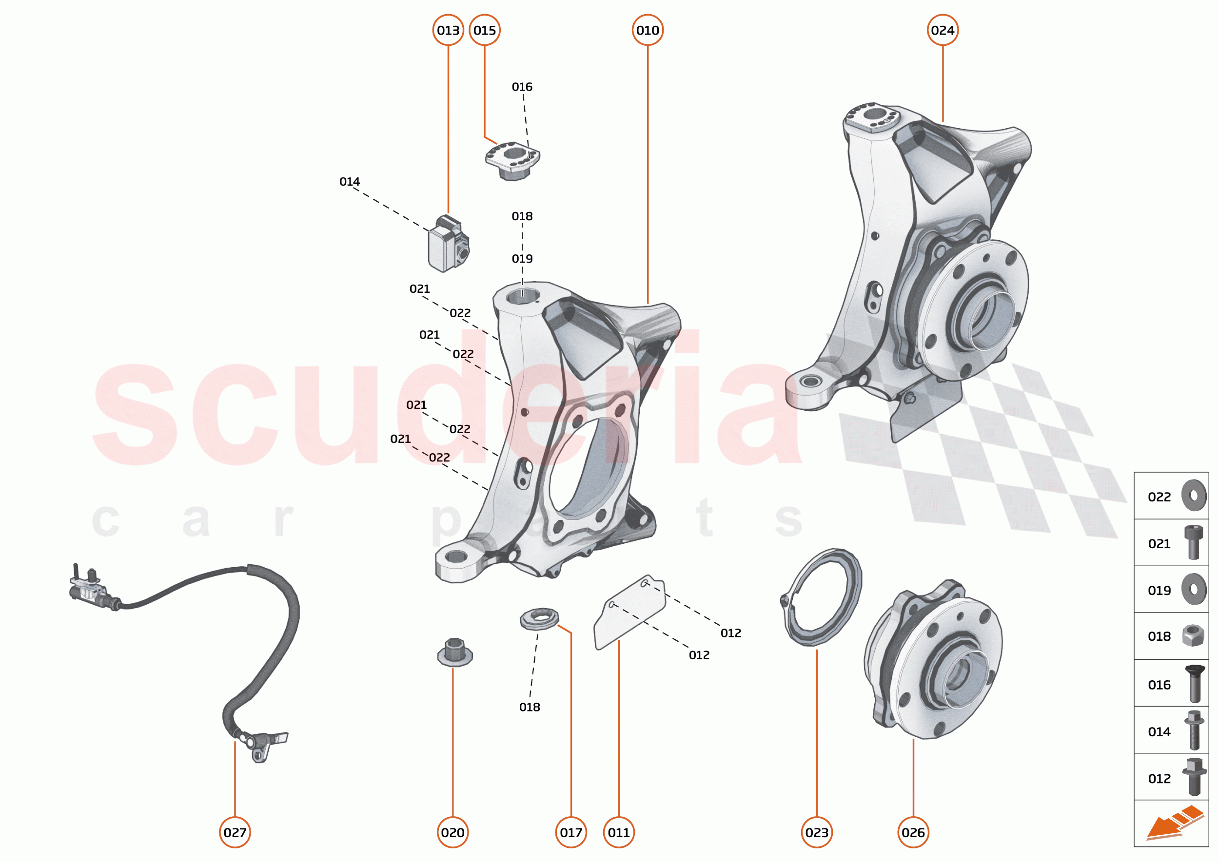 19 - SUSPENSION - FRONT - 19.2 - UPRIGHTS FRONT of McLaren McLaren 765LT Spider