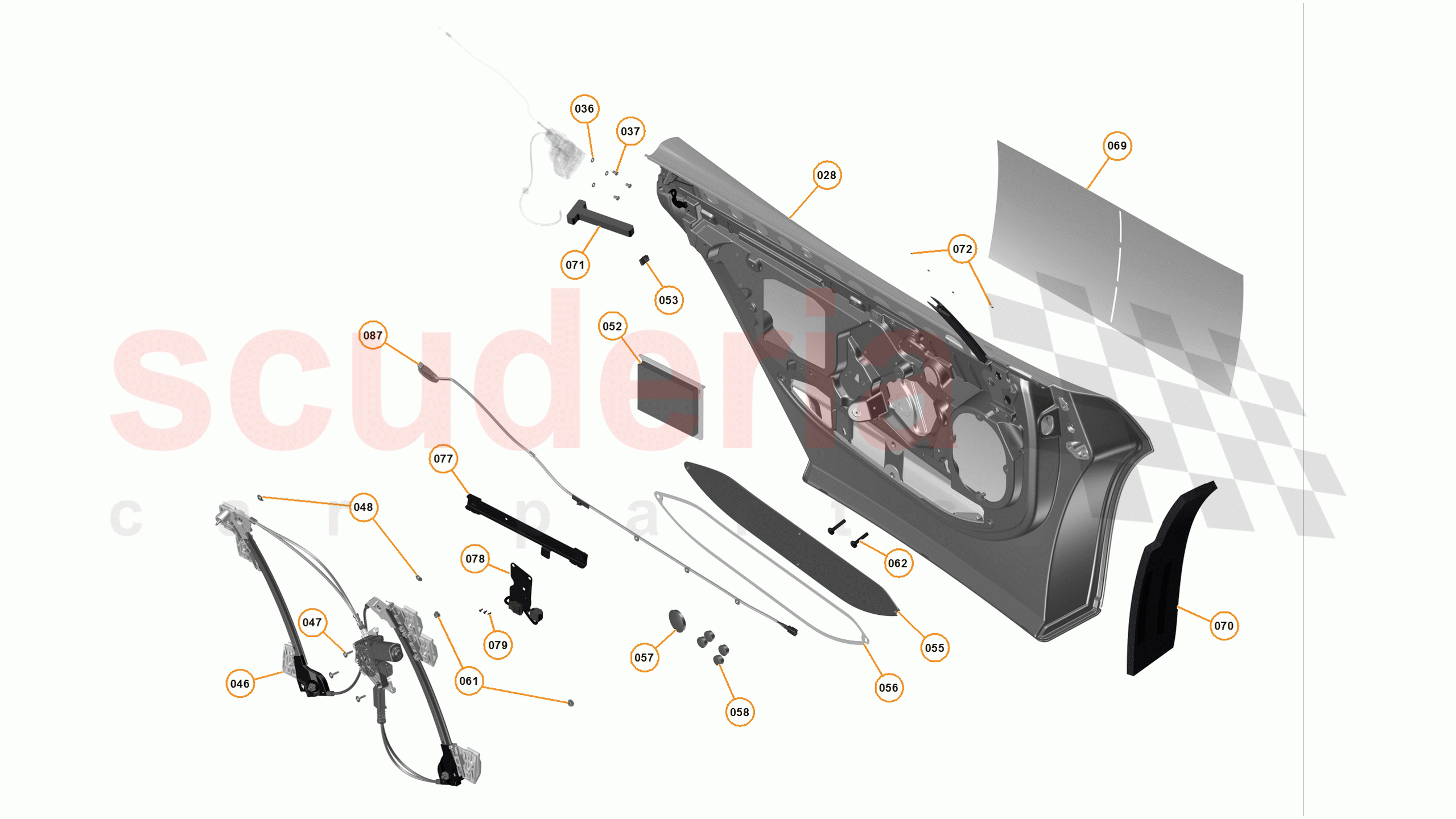 3 - A3 -CLOSURES - 3.2 - 02 - DOOR RH - INTERNAL of McLaren McLaren 650S Spider