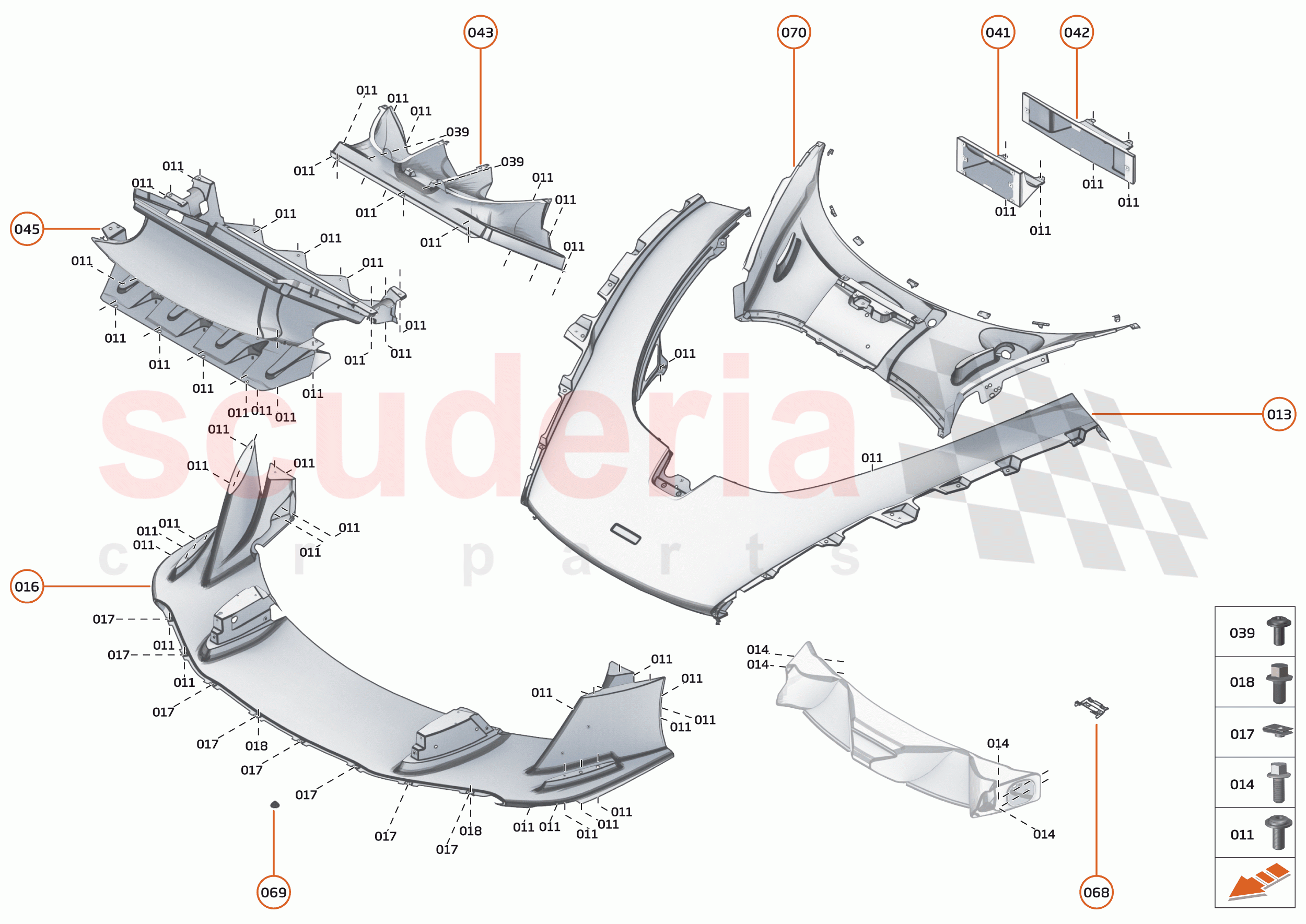 6 - PANELS - 6.3 - FRONT PANELS - CENTER of McLaren McLaren Senna