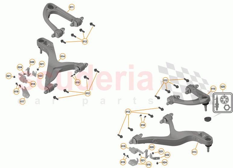 17 - SUSPENSION - FRONT - 17.3 - TRANSVERSE LINKS FRONT of McLaren McLaren 570S Spider