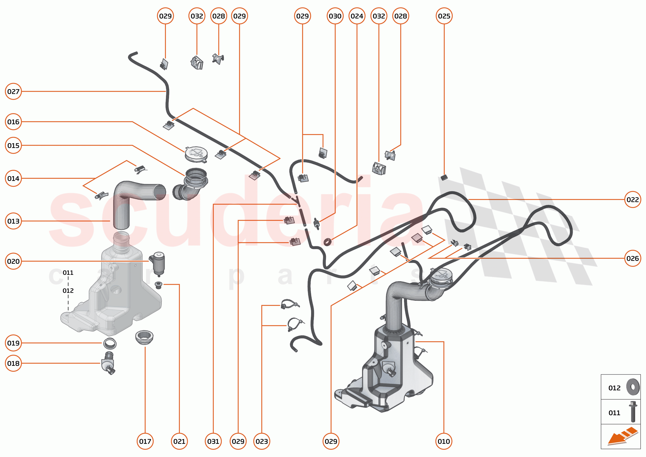 13 - WIPERS & WASHER SYSTEM - 13.1 - WASHER SYSTEM of McLaren McLaren 765LT