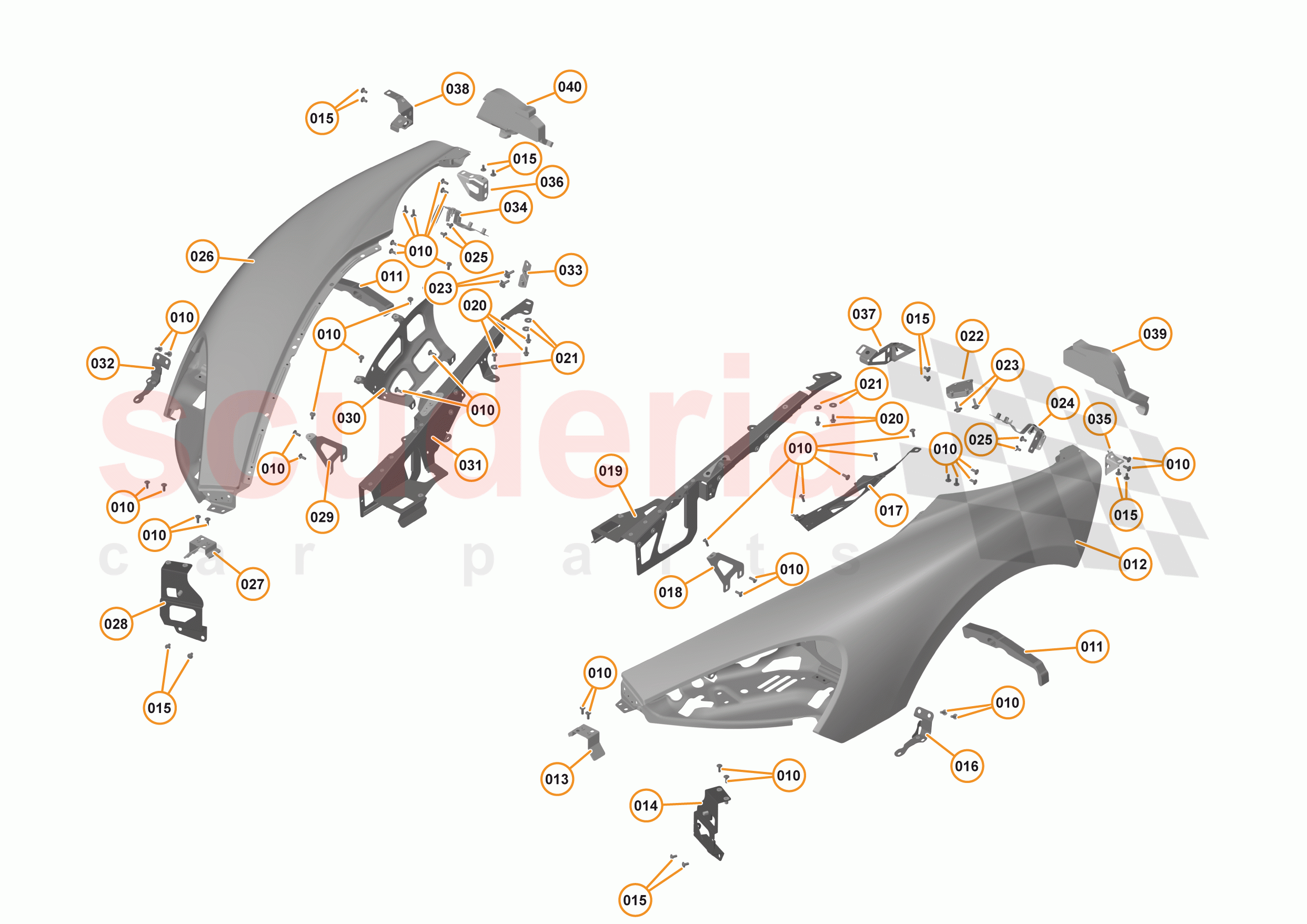 5 - PANELS - 5.1 - FRONT PANELS of McLaren McLaren 570GT