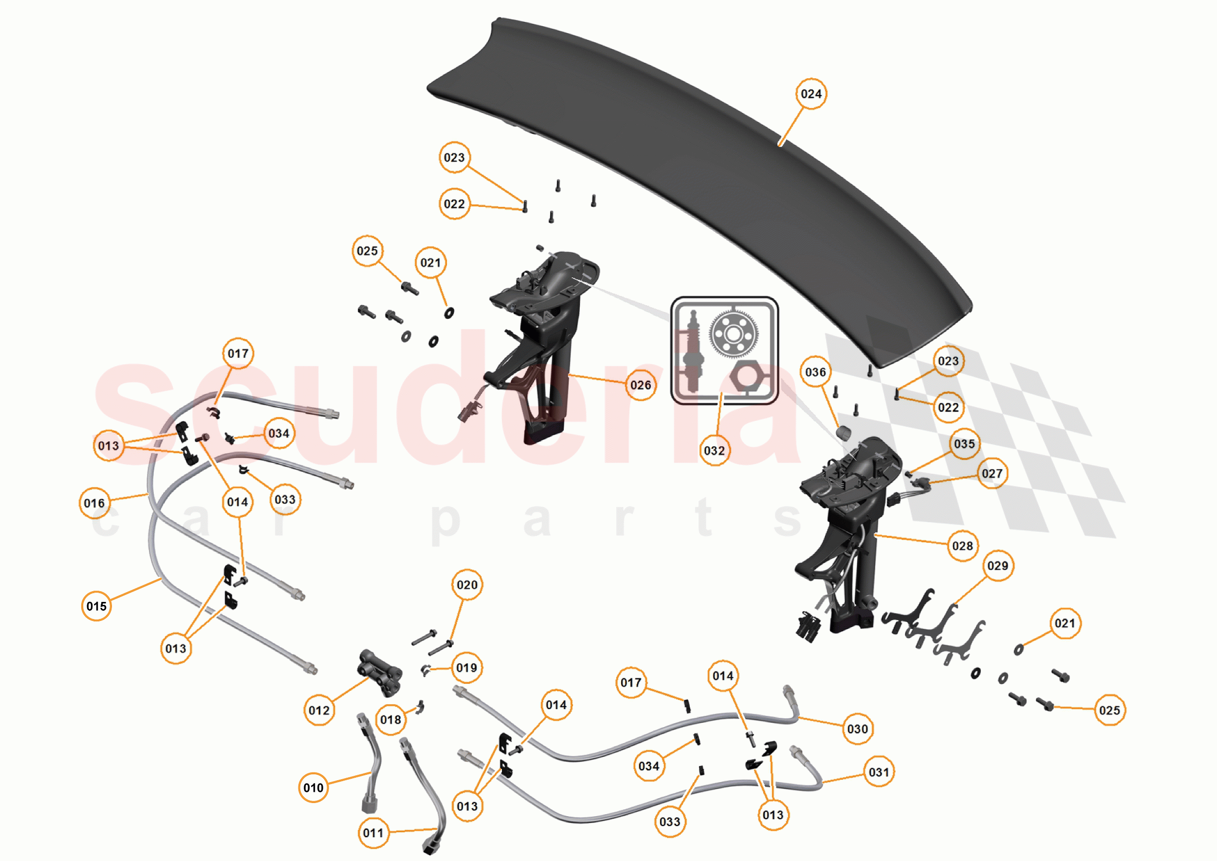 3 - A3 -CLOSURES - 3.9 - 05 - AIRBRAKE of McLaren McLaren 650S Spider