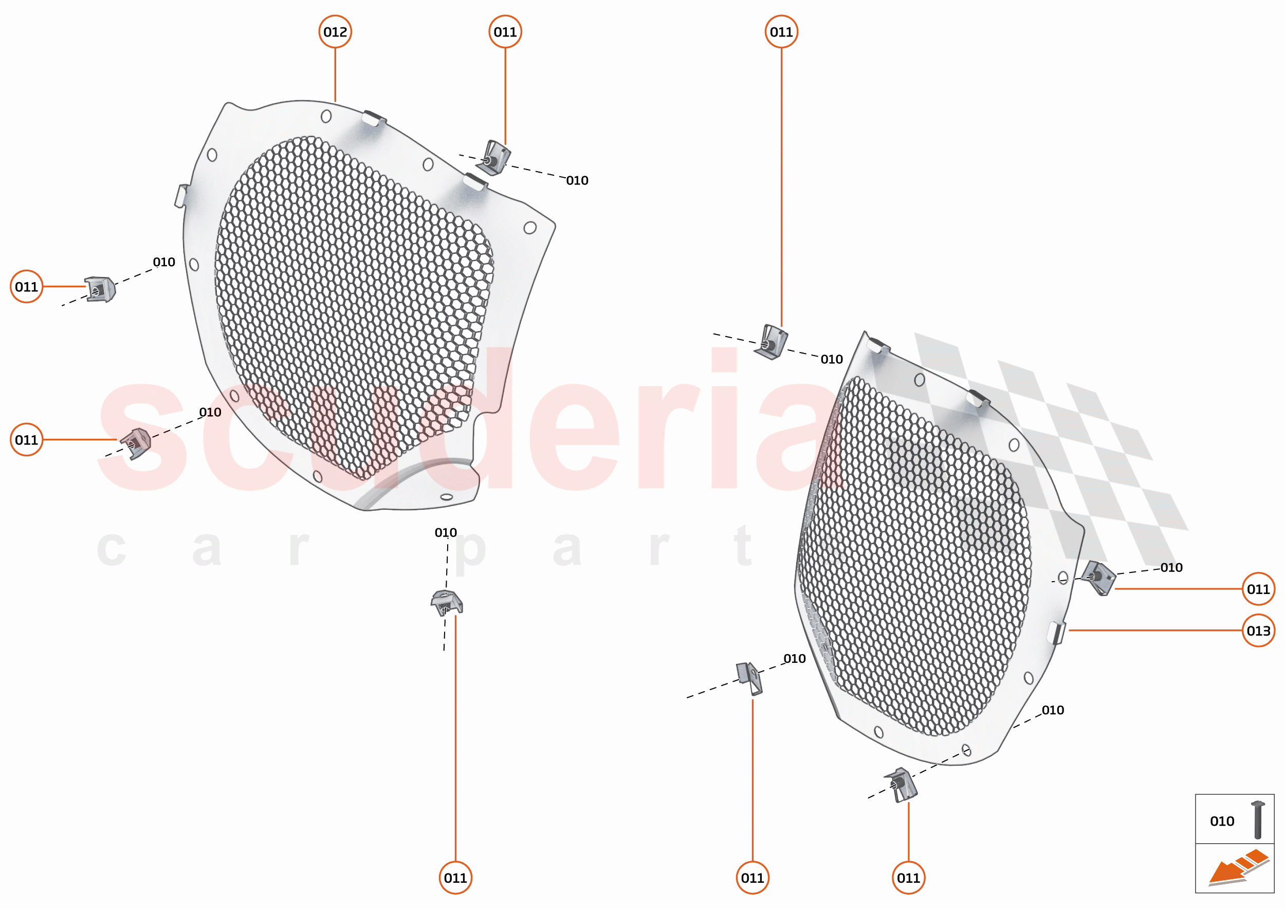 13 - DUCTS, VENTS AND FLOORS - 13.3 - REAR DUCTS AND VENTS of McLaren McLaren 600LT