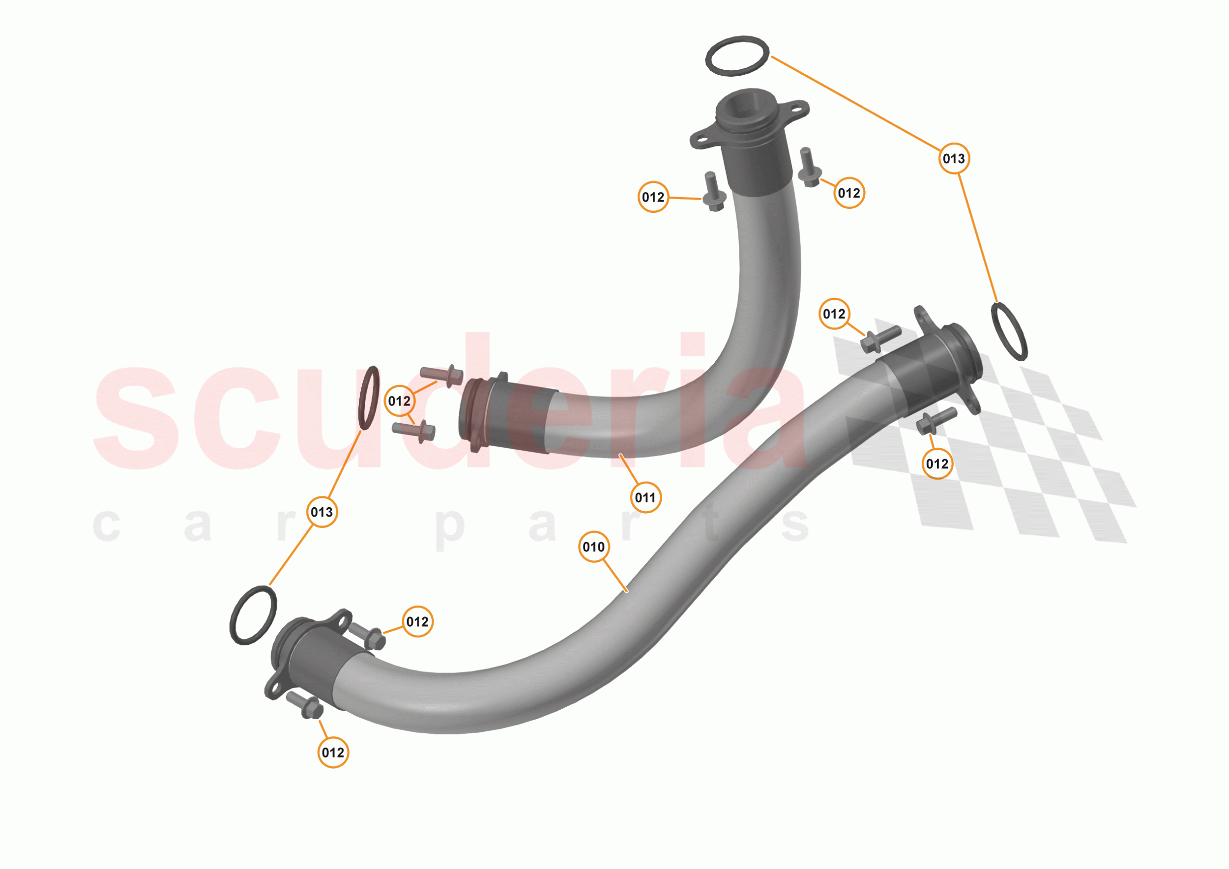 34 - ENGINE OIL SYSTEM - 34.2 - ENGINE OIL FEED & RETURN HOSES of McLaren McLaren 540C Coupe