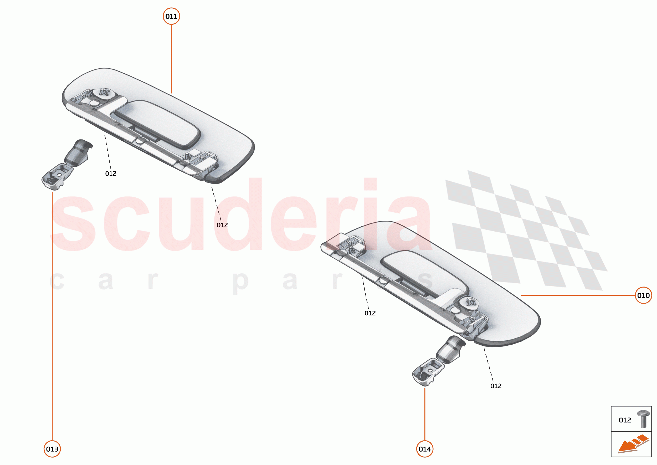 41 - INTERIOR SYSTEMS - 41.8 - SUNVISOR of McLaren McLaren GT