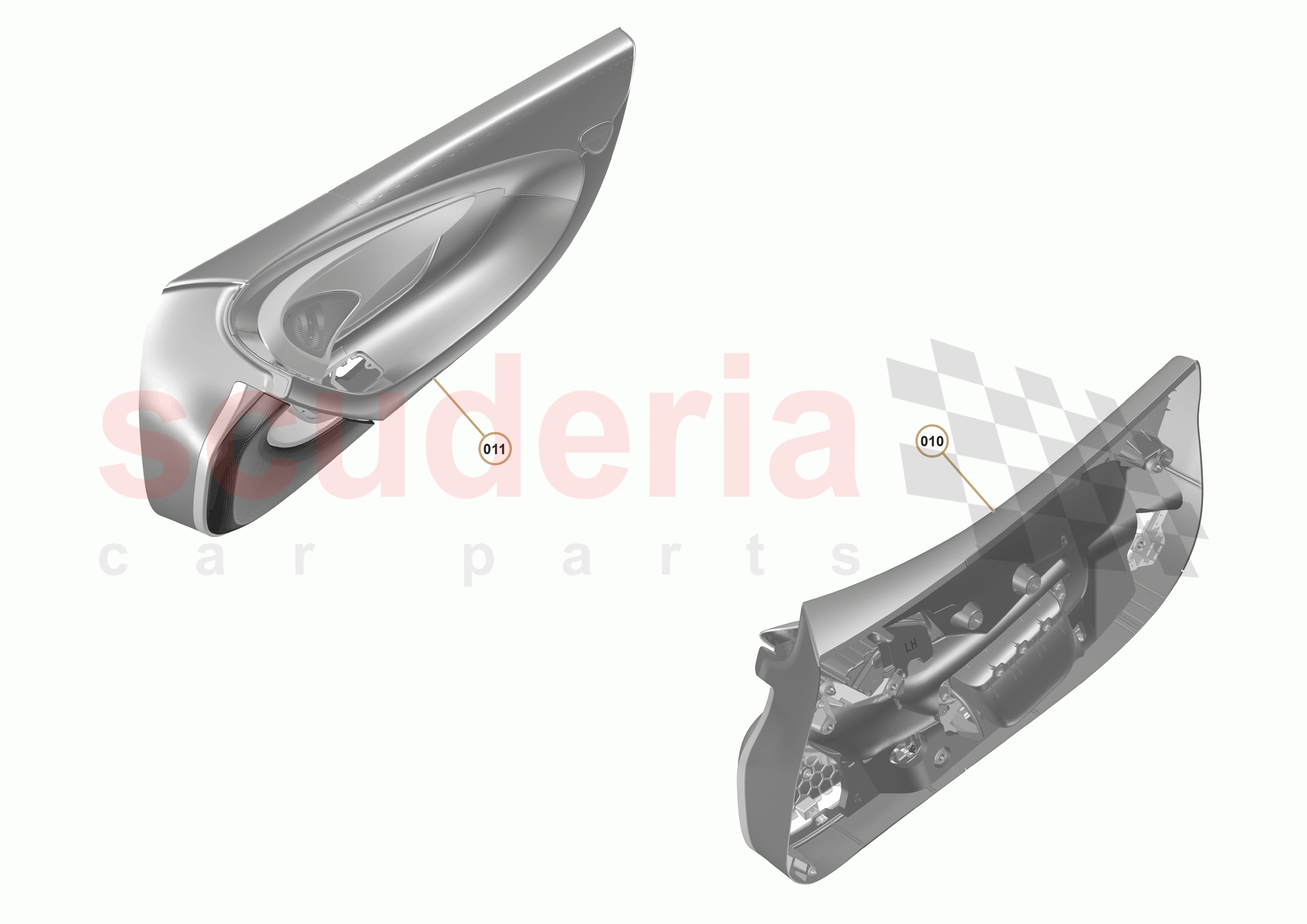 49 - INTERIOR SYSTEMS - 49.27 - DOOR CASING - ASSEMBLY - HIGH-LINE of McLaren McLaren 570S Spider