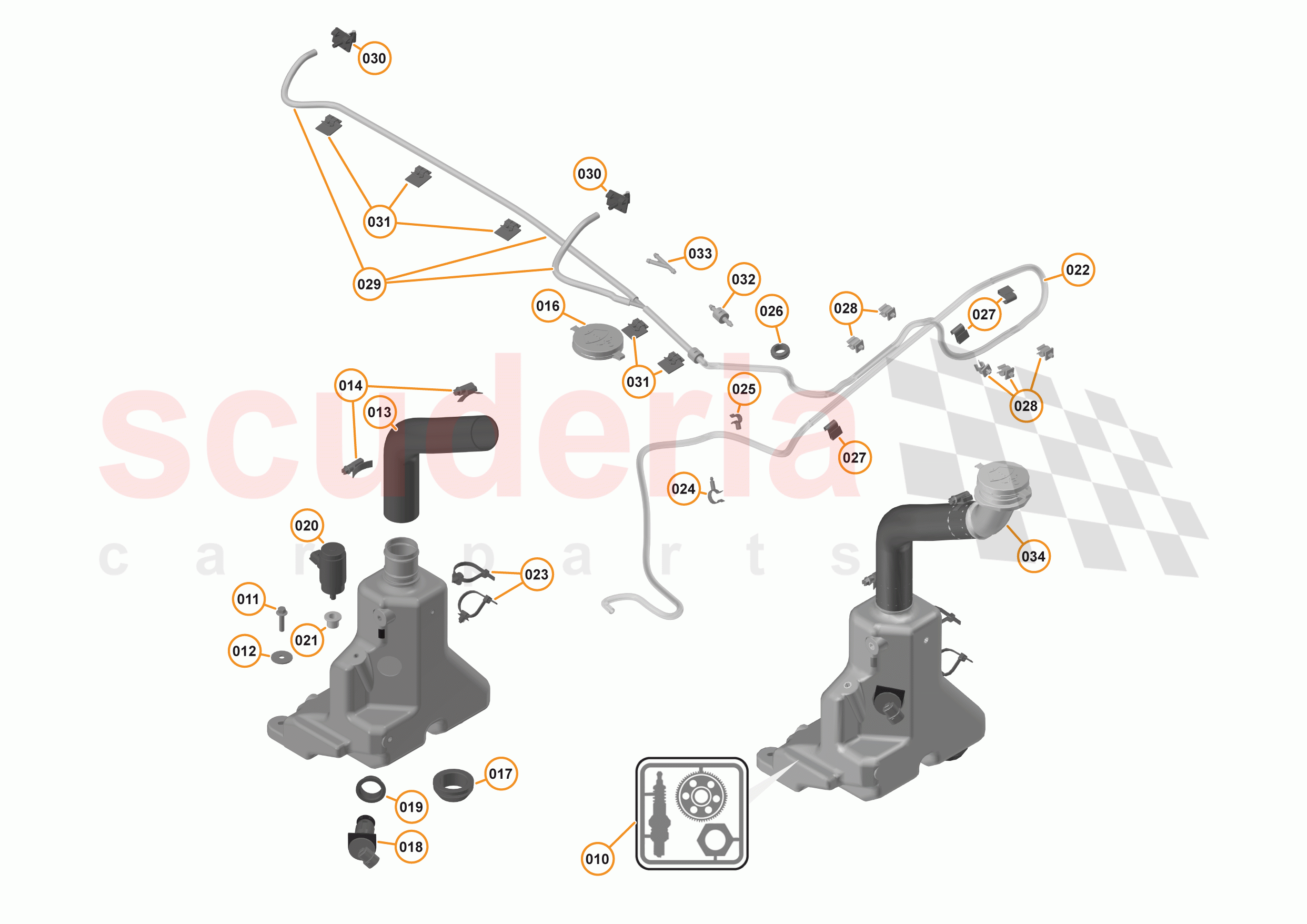 12 - WIPERS & WASHER SYSTEM - 12.1 - WASHER SYSTEM of McLaren McLaren 570S Spider