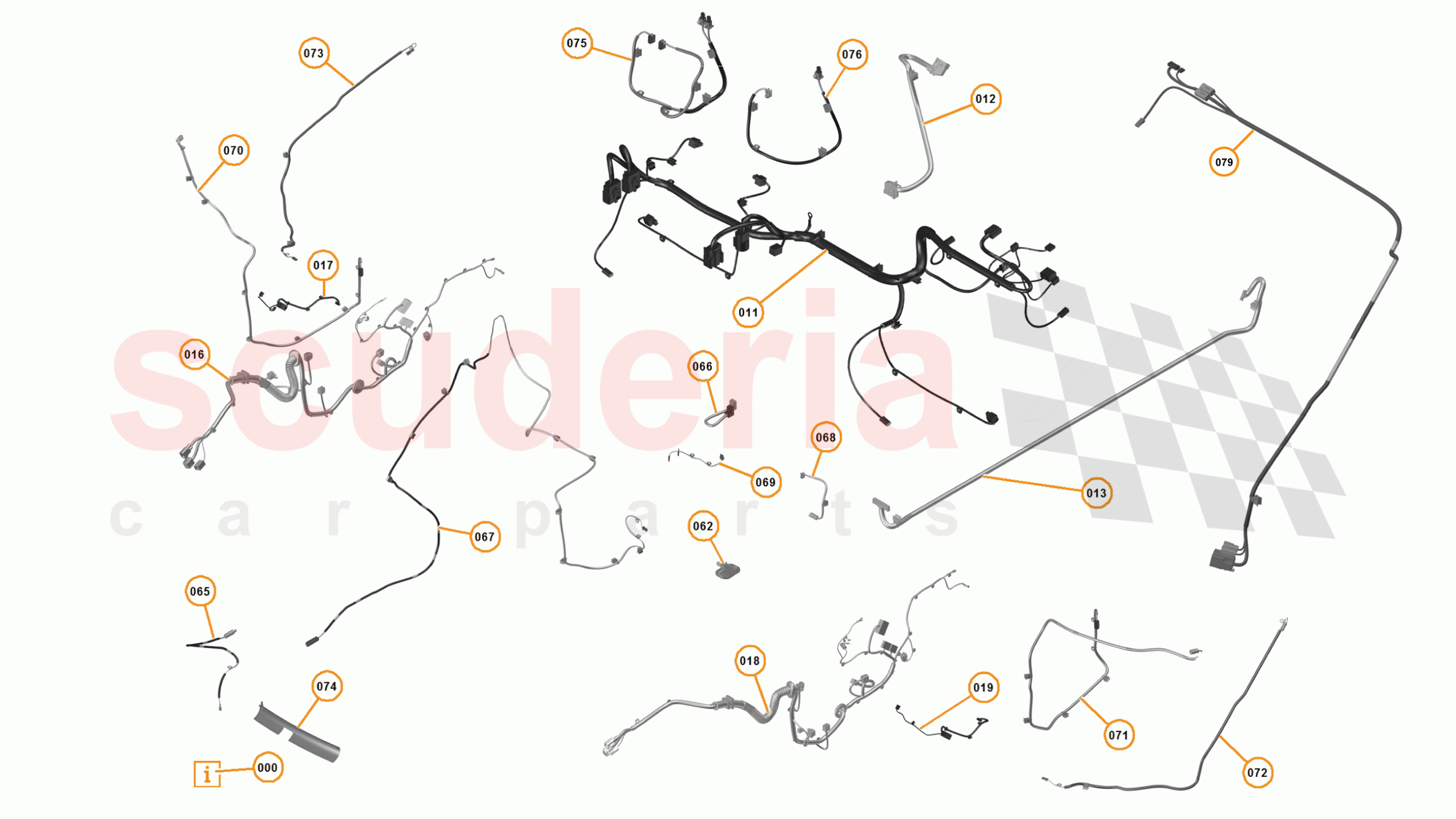 23 - M1 - ELECTRICAL DISTRIBUTION - 23.3 - 01 - ELECTRICAL DISTRIBUTION - INTERIOR of McLaren McLaren 625C Coupe
