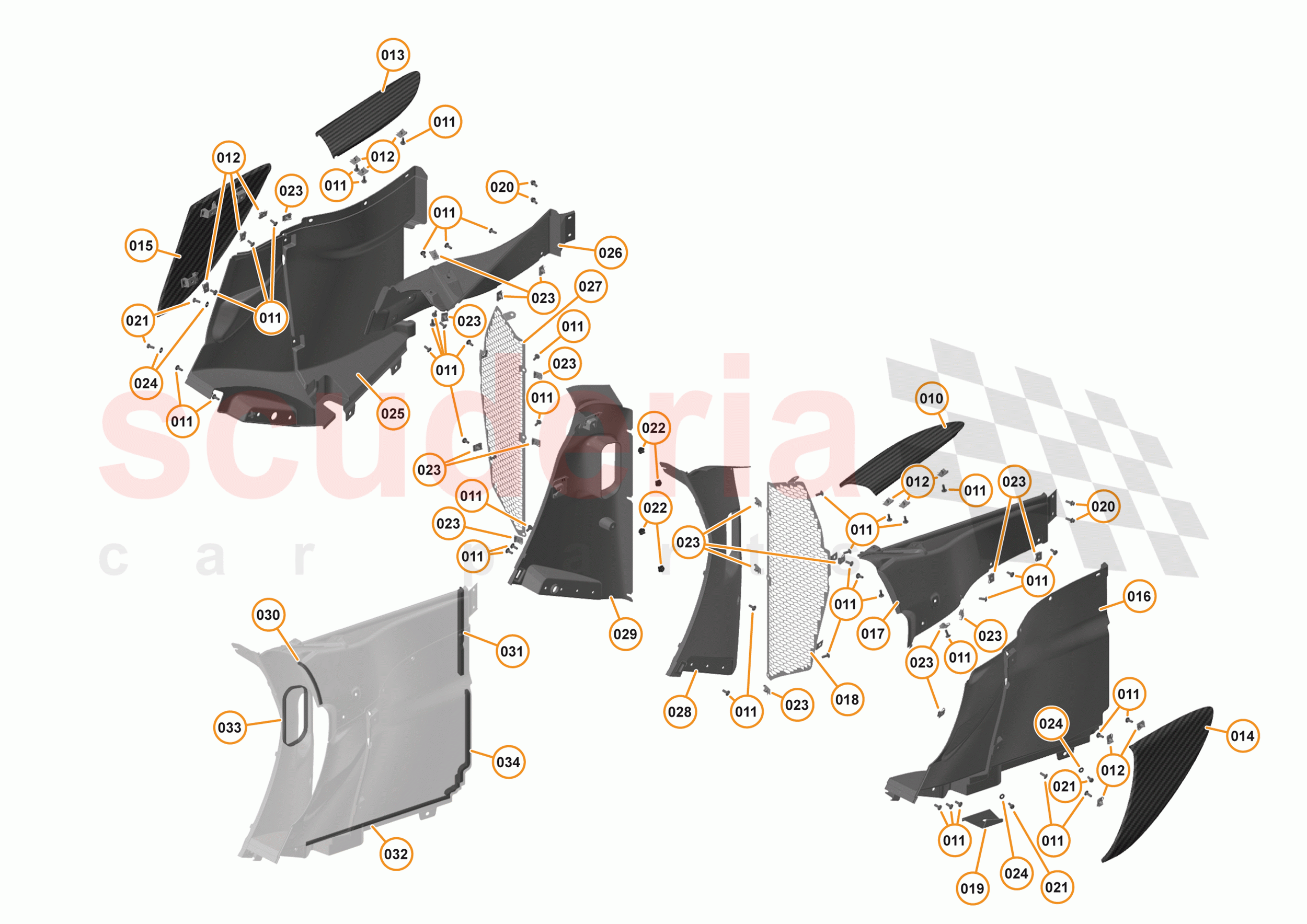 13 - DUCTS, VENTS & FLOORS - 13.2 - SIDE DUCTS & VENTS of McLaren McLaren 570S Spider