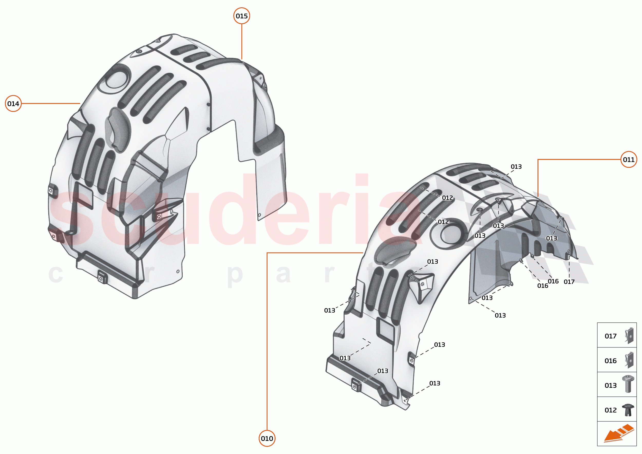 15 - LINERS AND NVH - 15.2 - REAR WHEELARCH LINERS of McLaren McLaren 765LT