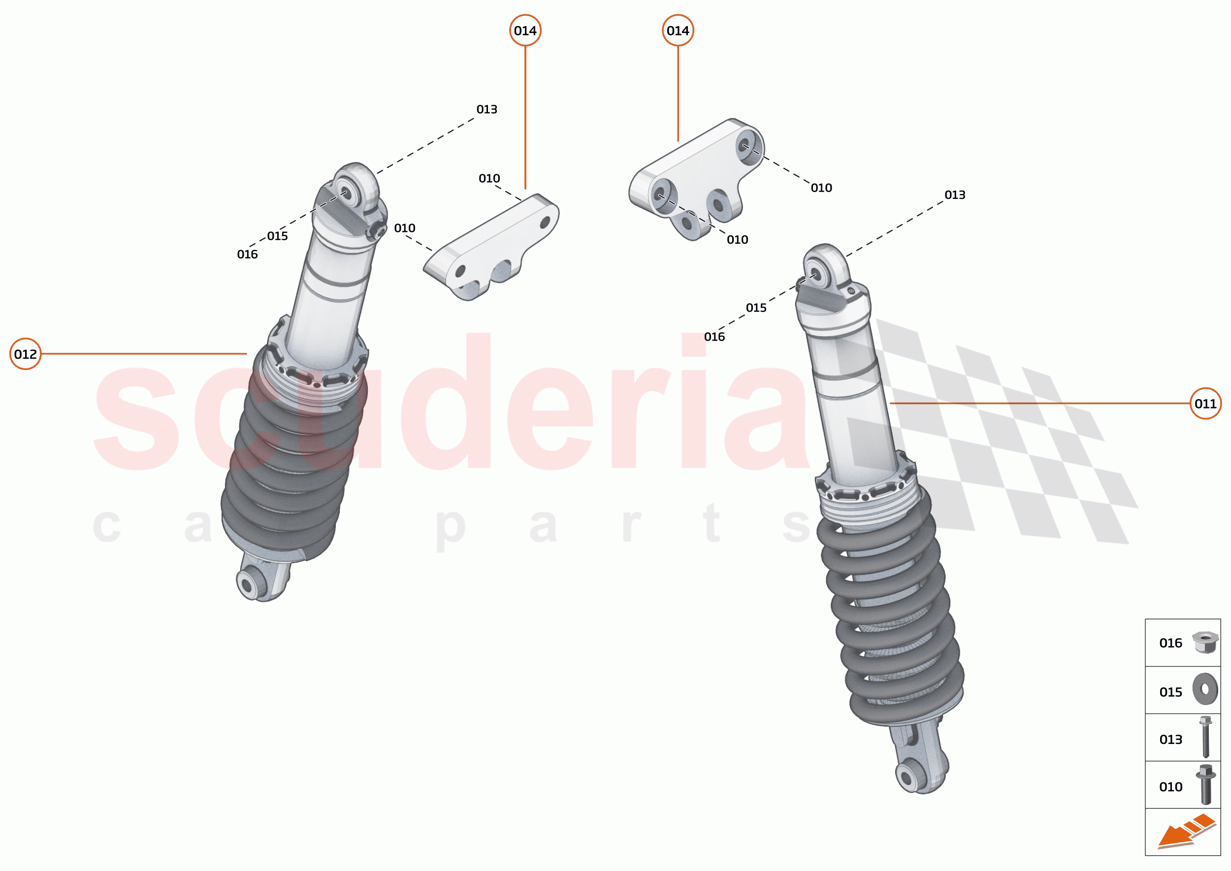 17 - SUSPENSION - REAR - 17.1 - DAMPER & ACTUATOR ASSEMBLIES REAR of McLaren McLaren 620R