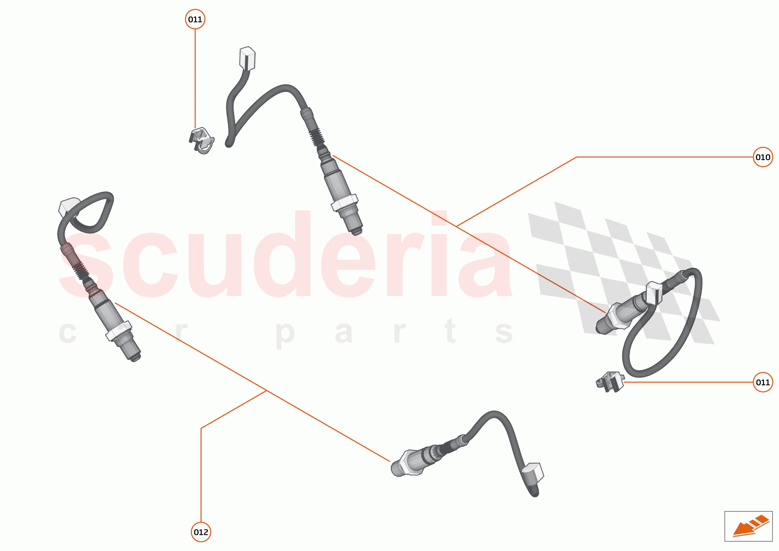 42 - EXHAUST - 42.3 - LAMBDA SENSORS of McLaren McLaren 600LT Spider