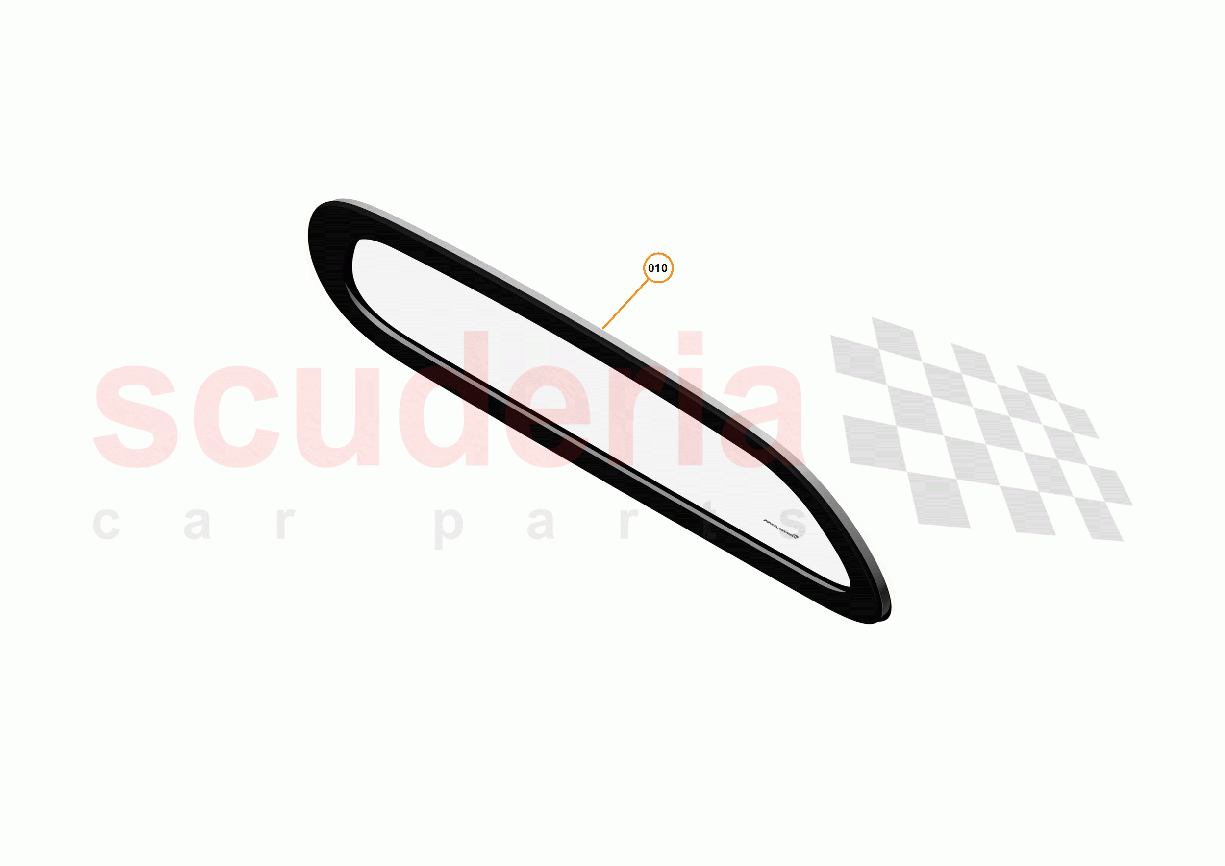 9 - GLAZING - EXTERIOR - 9.3 - BULKHEAD GLAZING - FIXED of McLaren McLaren P1 Coupe