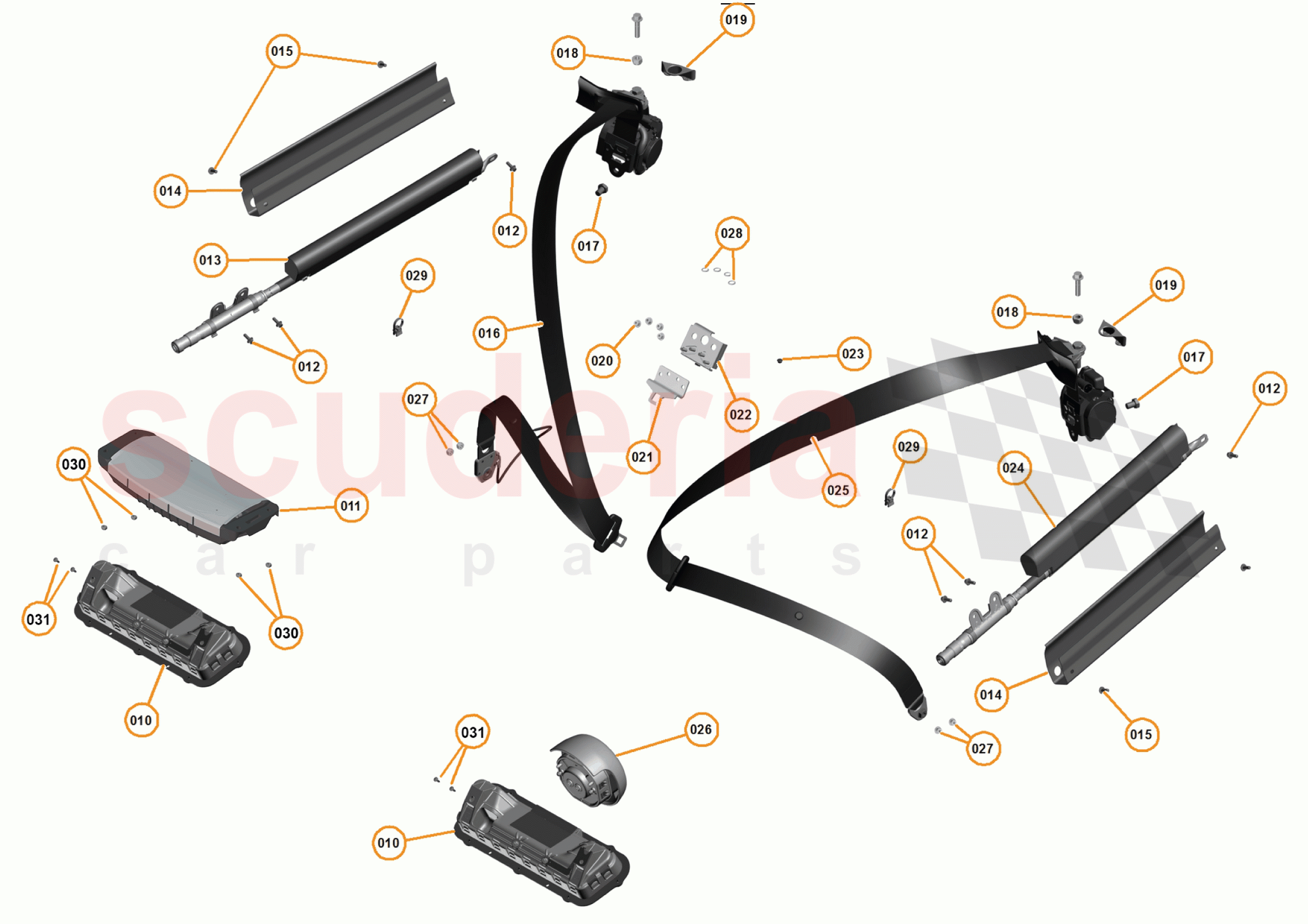 30 - N4 - RESTRAINTS - 30.1 - 01 - RESTRAINTS of McLaren McLaren 650S Coupe