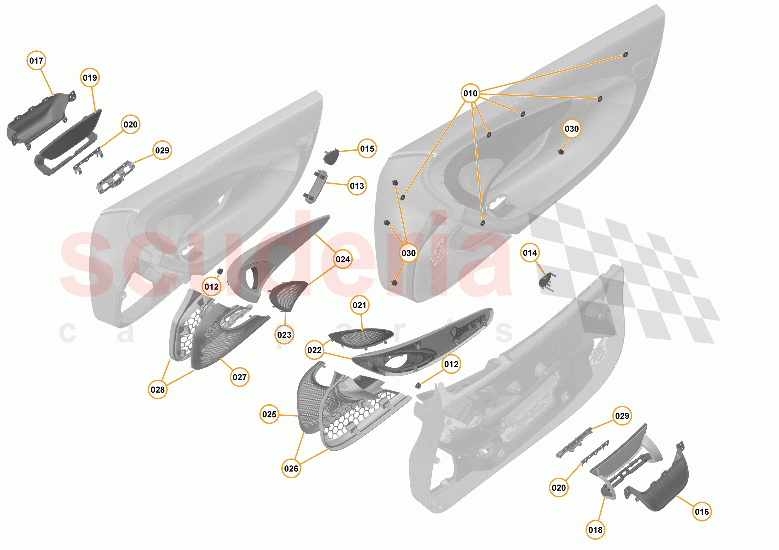 47 - INTERIOR SYSTEMS - 47.28 - DOOR CASING - COMPONENTS & HARDWARE of McLaren McLaren 540C Coupe