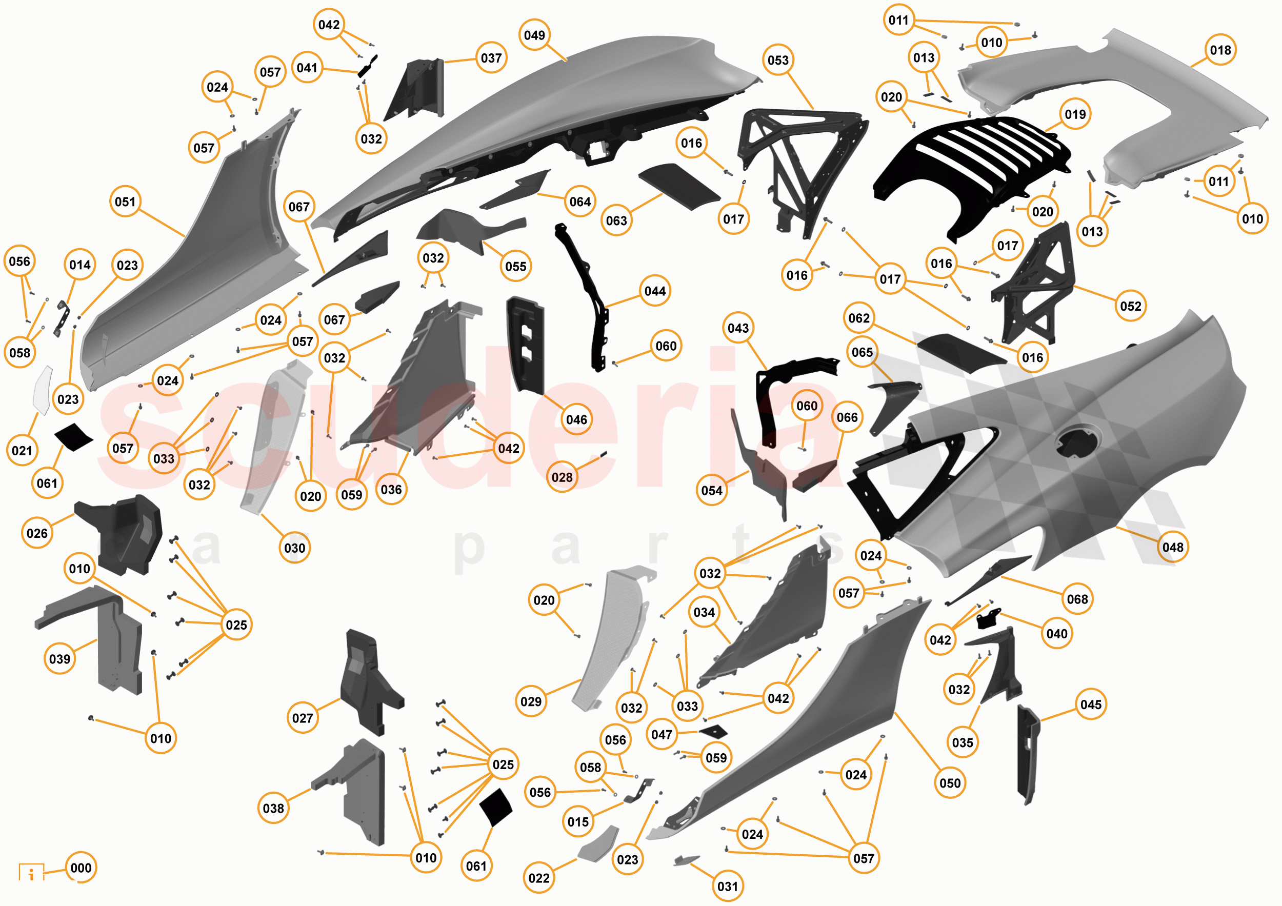 4 - A4 - PANELS, GLAZING, AND PAINT - 4.6 - 03 - REAR FENDERS - 625C & 650S of McLaren McLaren 625C Coupe