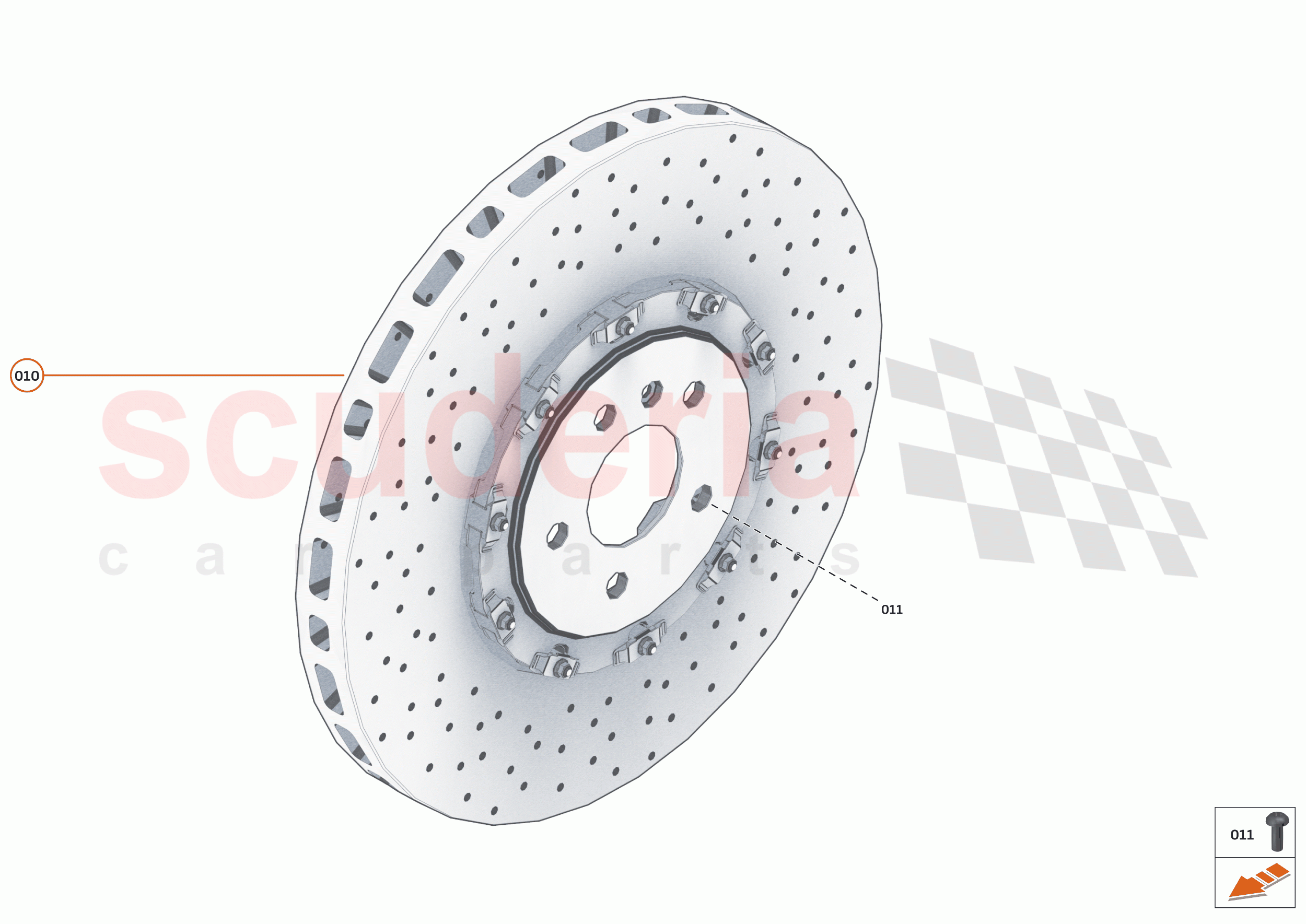 24 - BRAKES - FRONT - 24.1 - BRAKE DISCS FRONT of McLaren McLaren 765LT Spider
