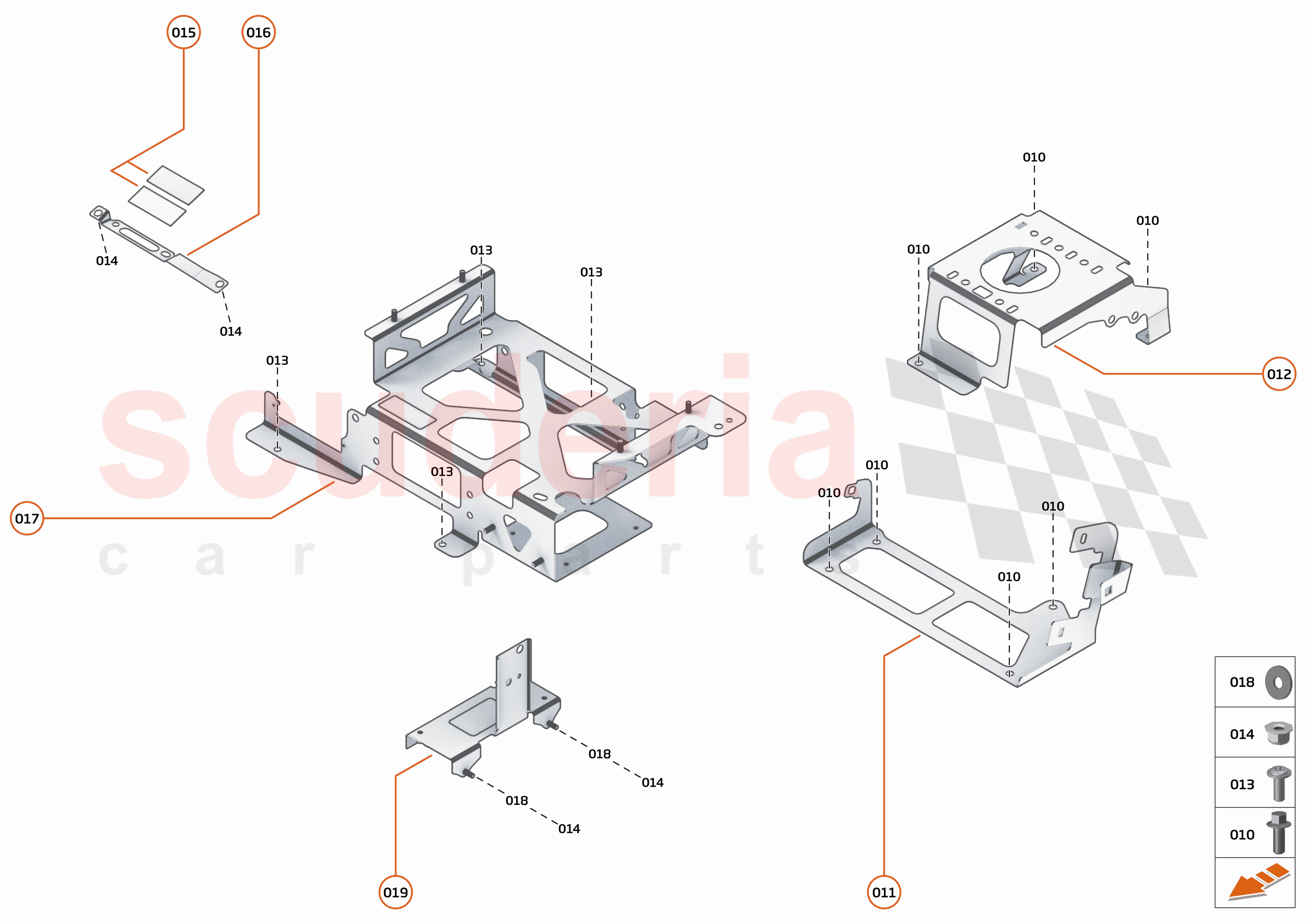 38 - ELECTRICAL HARDWARE - 38.2 - BRACKETS GROMMETS & FIXINGS of McLaren McLaren GT