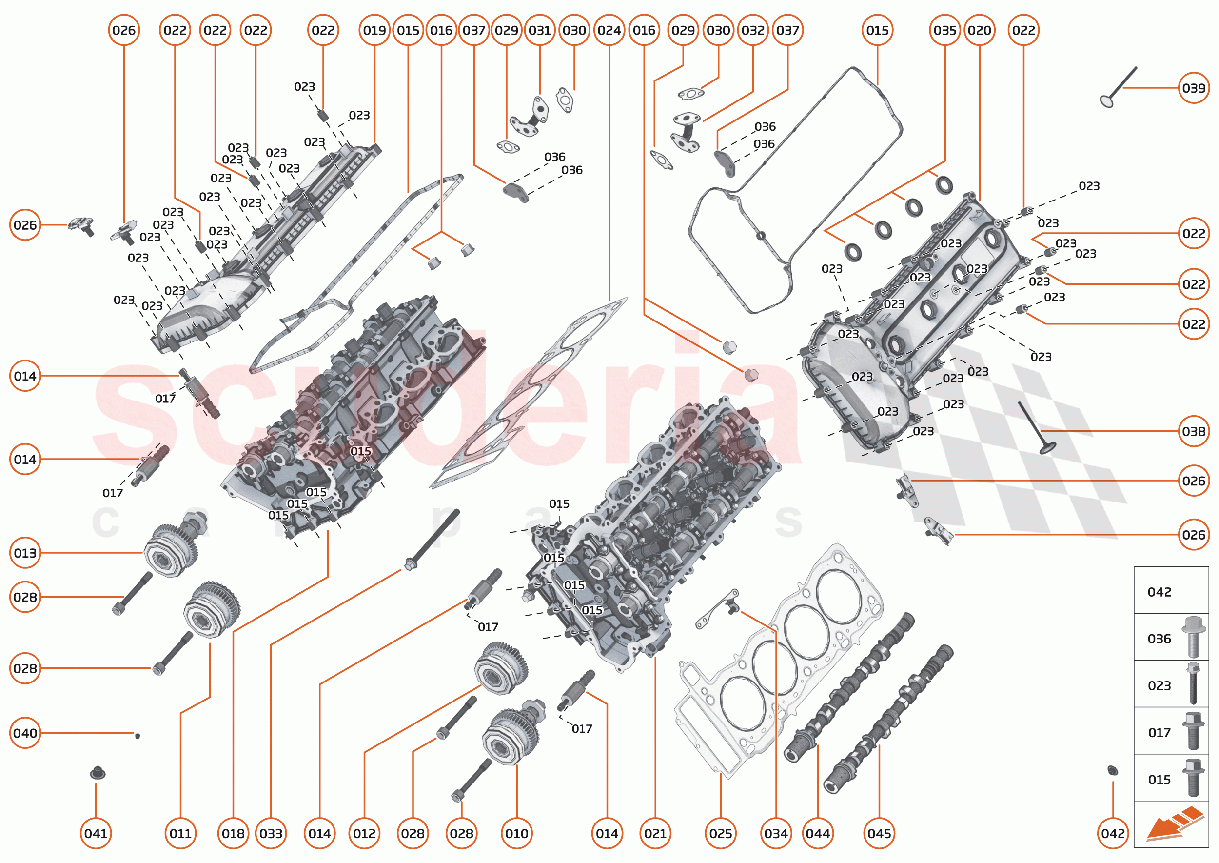 23 - ENGINE - 23.1 - CYLINDER HEAD & VALVE TRAIN of McLaren McLaren Senna GTR