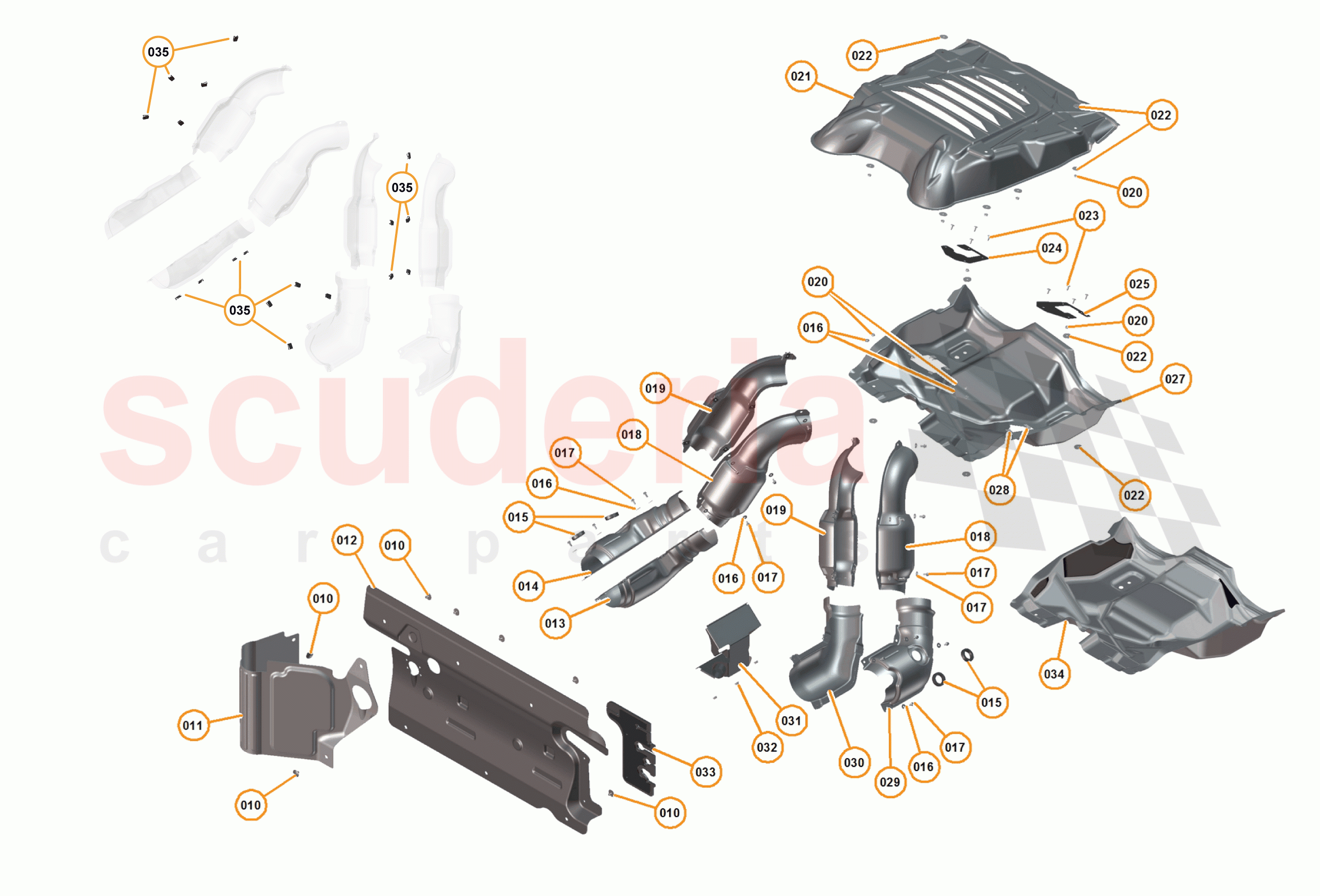 15 - E1 - HEAT INSULATION - 15.1 - 01 - HEAT INSULATION of McLaren McLaren 12C Spider