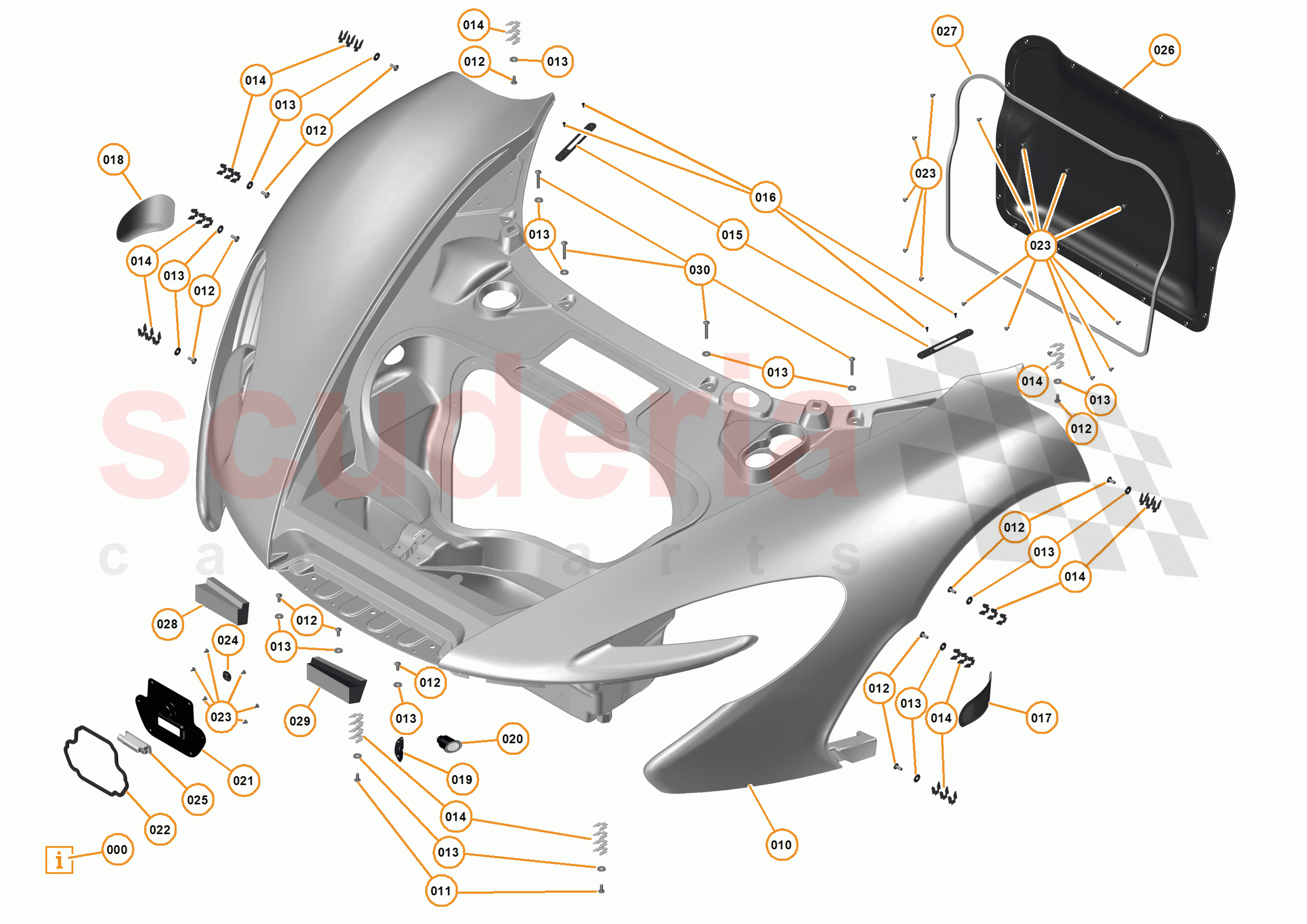 4 - PANELS - 4.1 - FRONT PANELS of McLaren McLaren P1 Coupe