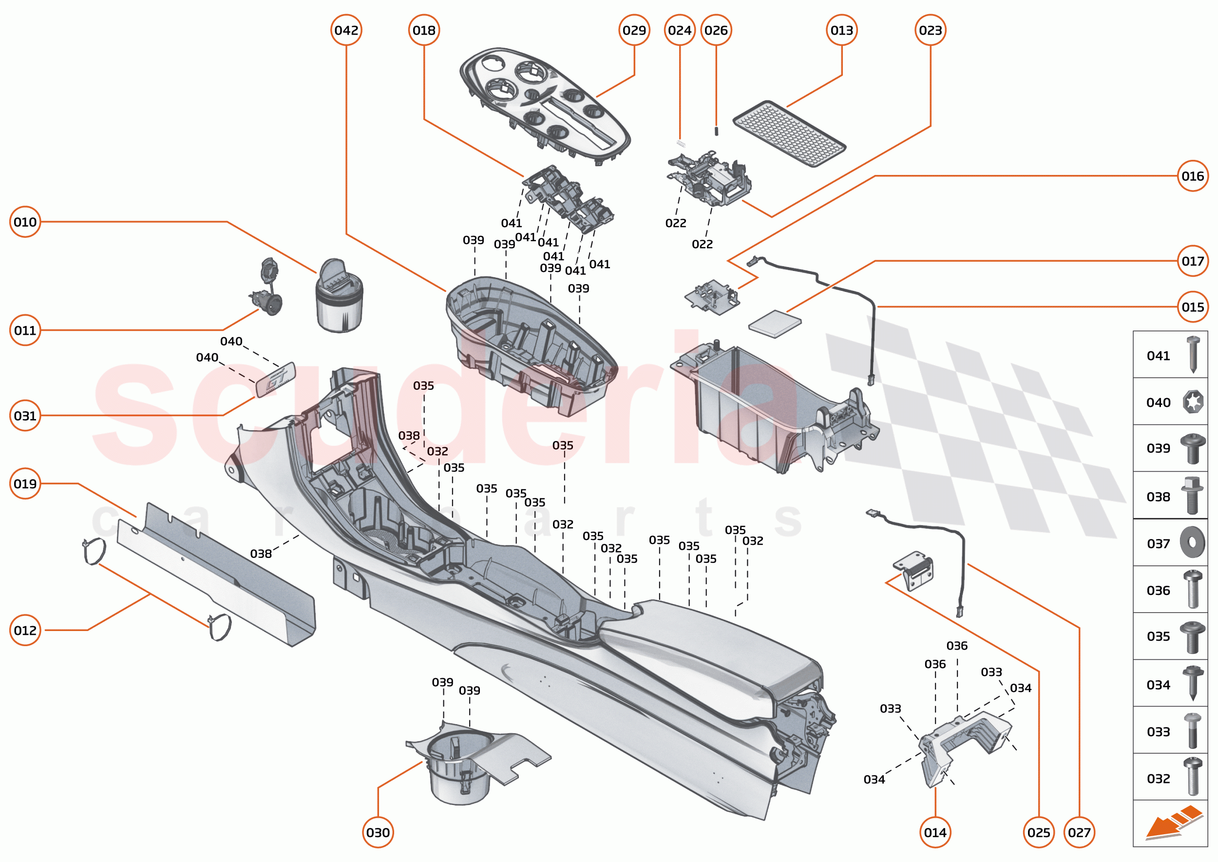 41 - INTERIOR SYSTEMS - 41.3 - ASSY TUNNEL CONSOLE of McLaren McLaren GT
