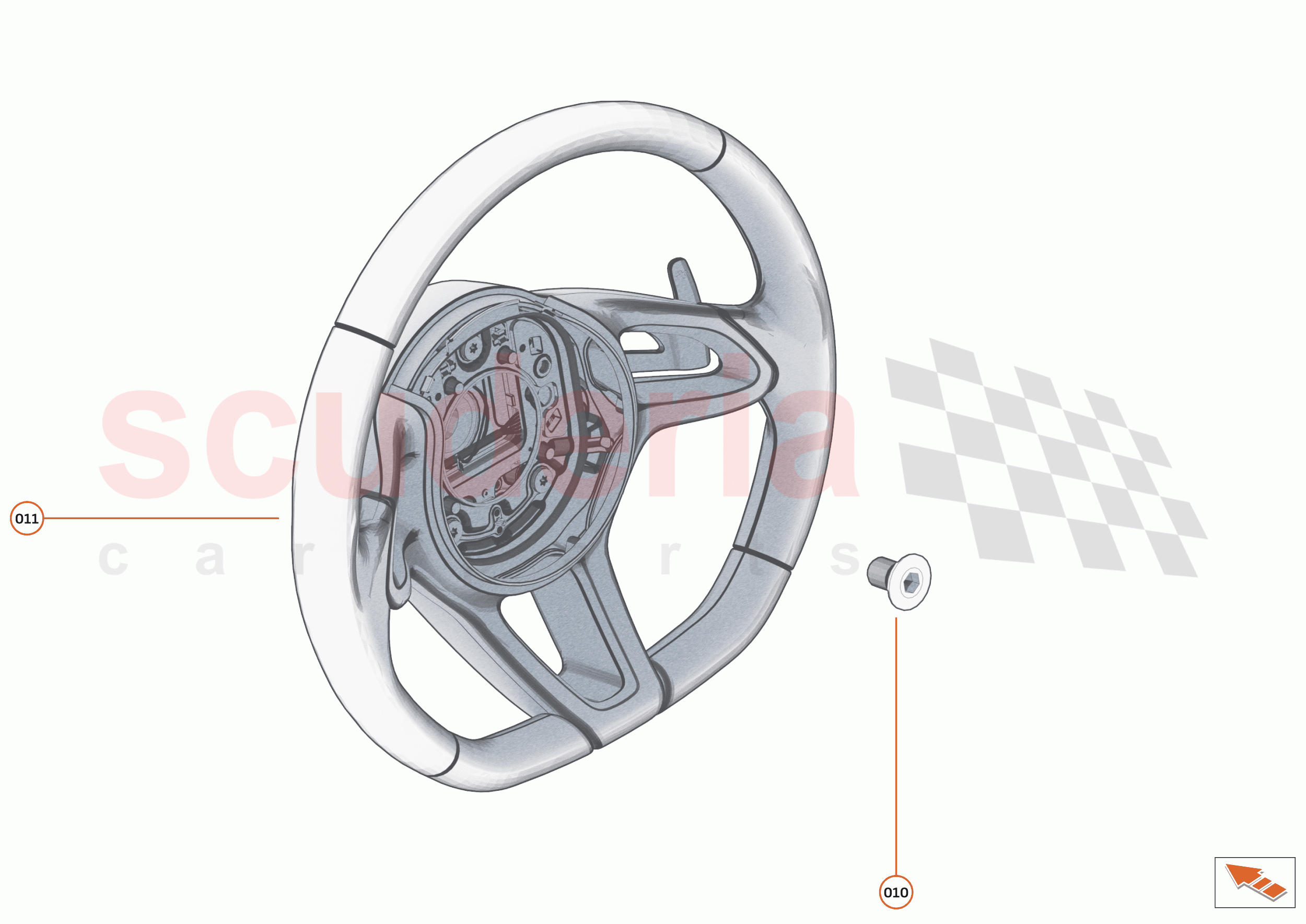 48 - INTERIOR SYSTEMS - 48.21 - STEERING WHEEL of McLaren McLaren 600LT