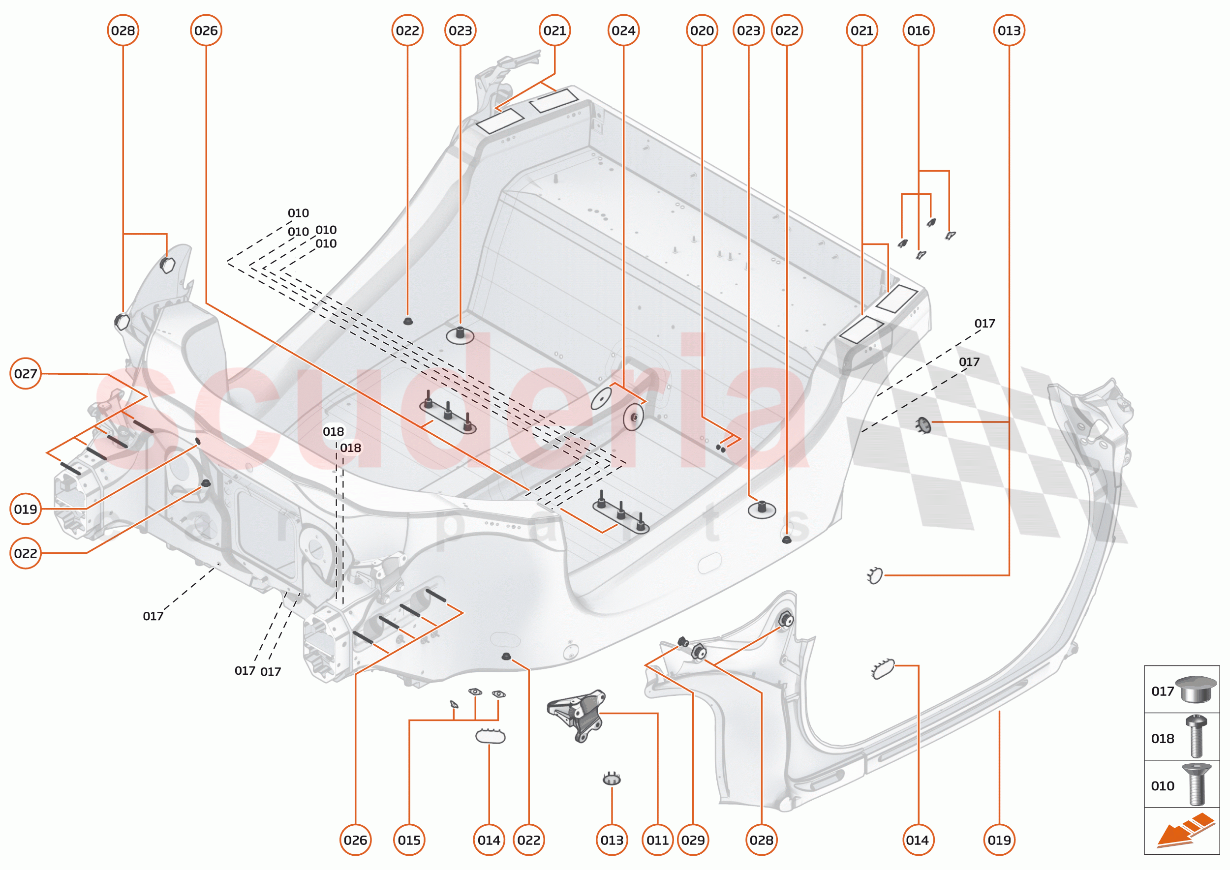 2 - MID STRUCTURES - 2.1 - MONOCOQUE of McLaren McLaren Senna GTR