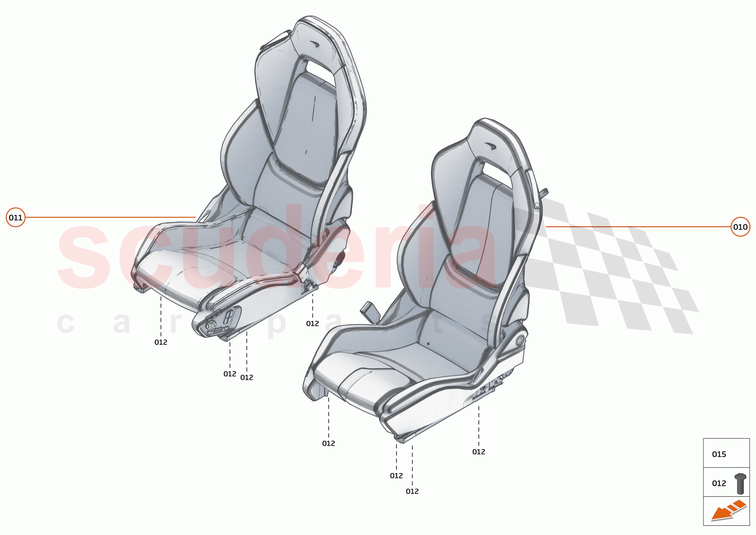 48 - INTERIOR SYSTEMS - 48.8 - SEAT ASSY - ELECTRIC of McLaren McLaren 600LT