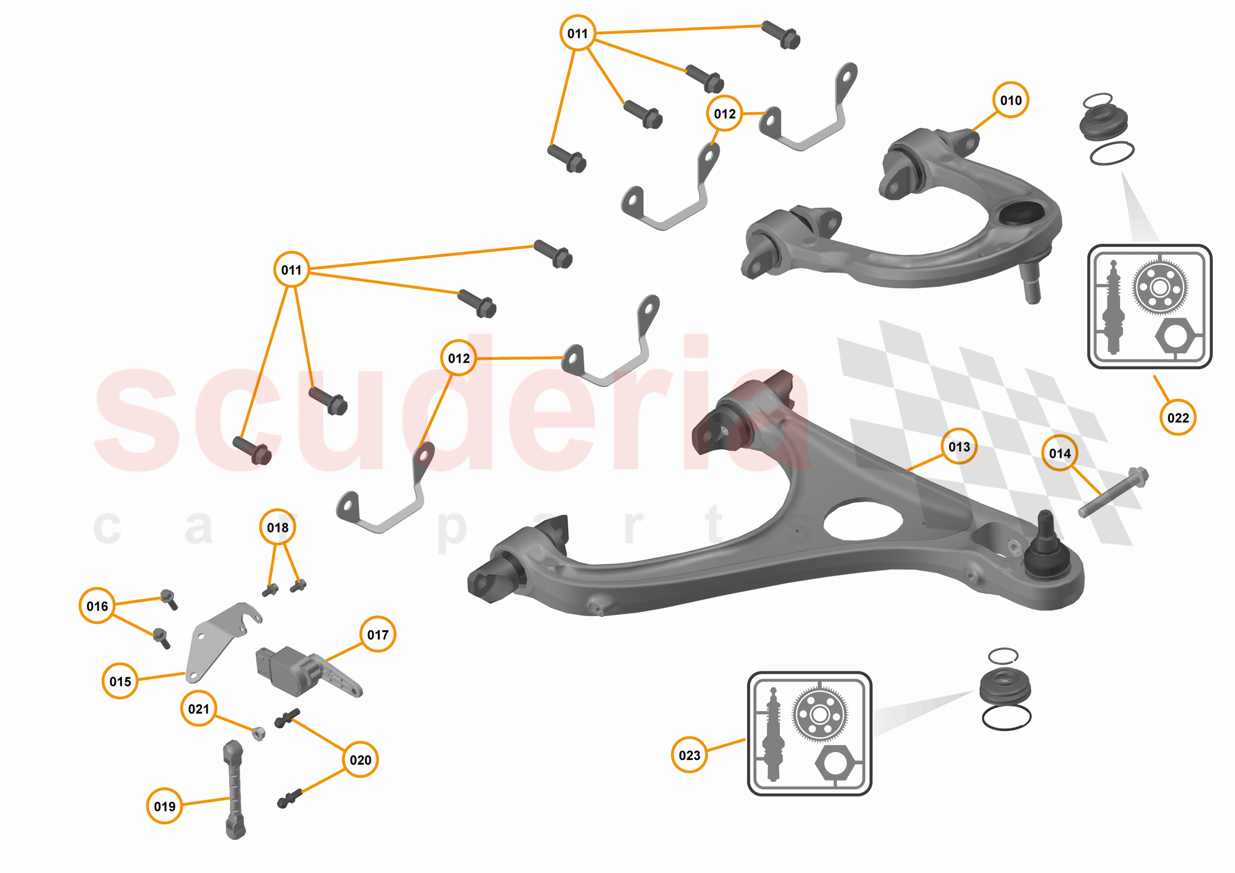 18 - SUSPENSION - FRONT - 18.3 - TRANSVERSE LINKS FRONT of McLaren McLaren 720S Coupe