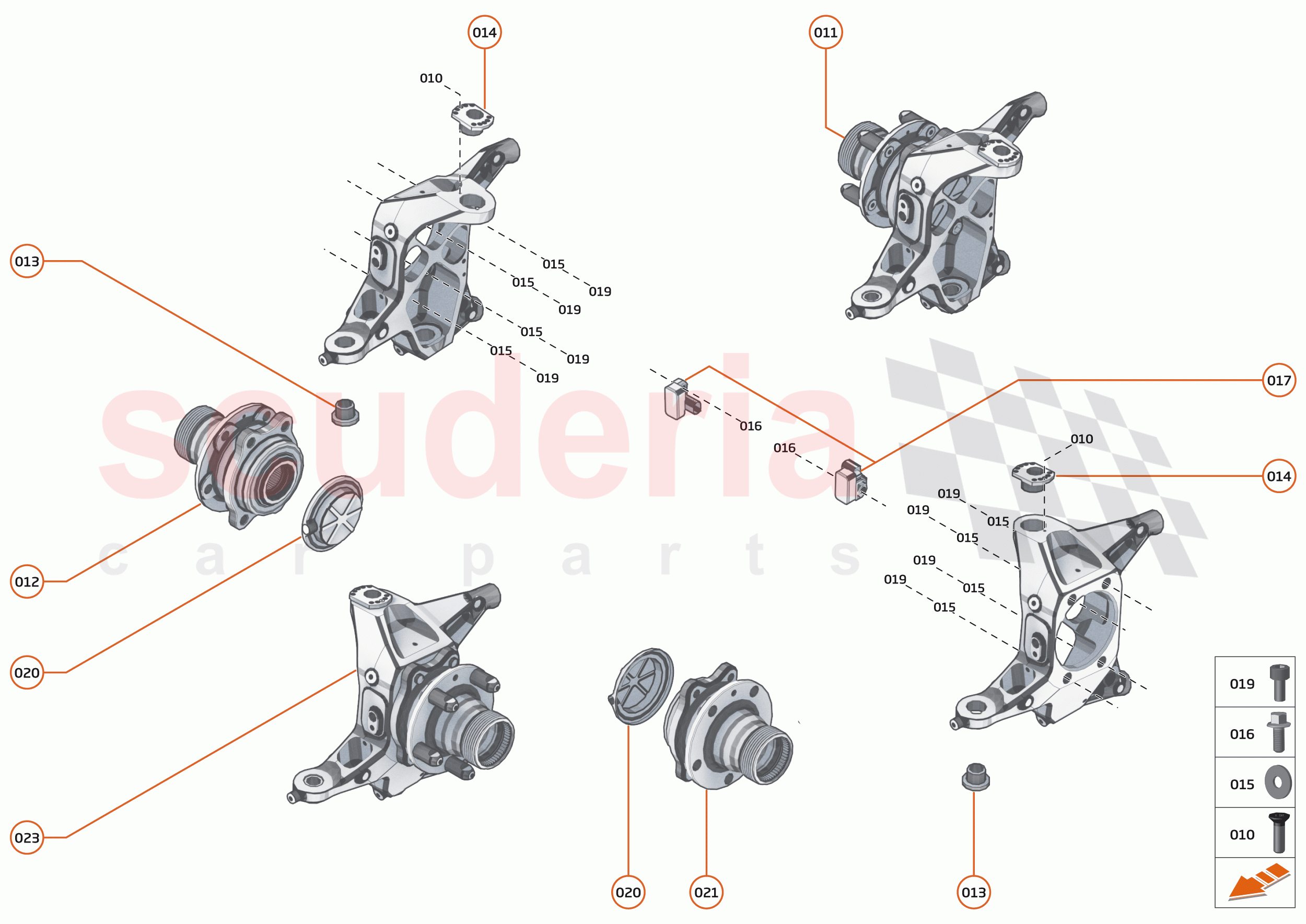 17 - SUSPENSION - 17.2 - UPRIGHTS FRONT of McLaren McLaren Senna