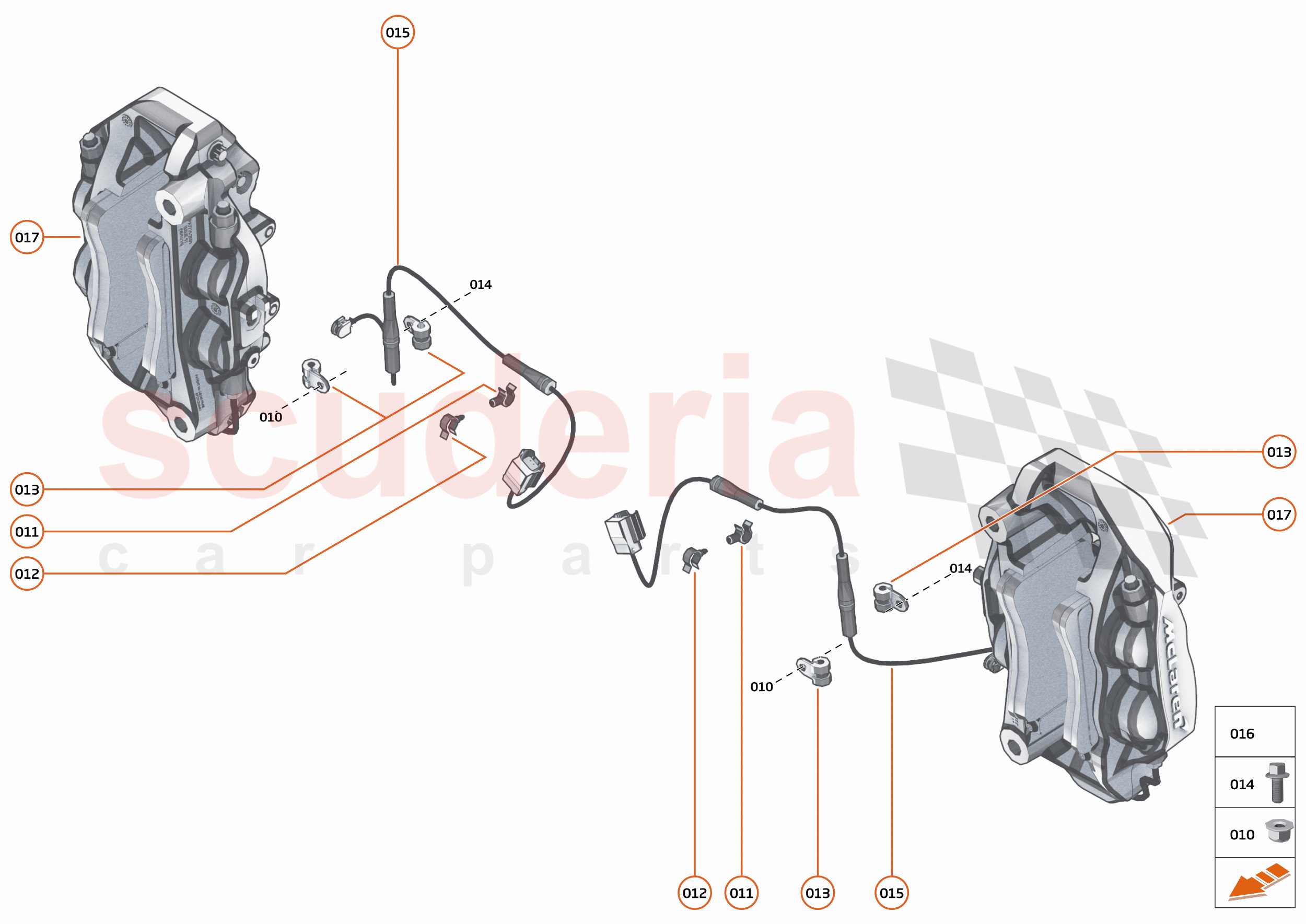 22 - BRAKES - FRONT - 22.2 - BRAKE CALIPERS FRONT of McLaren McLaren 600LT