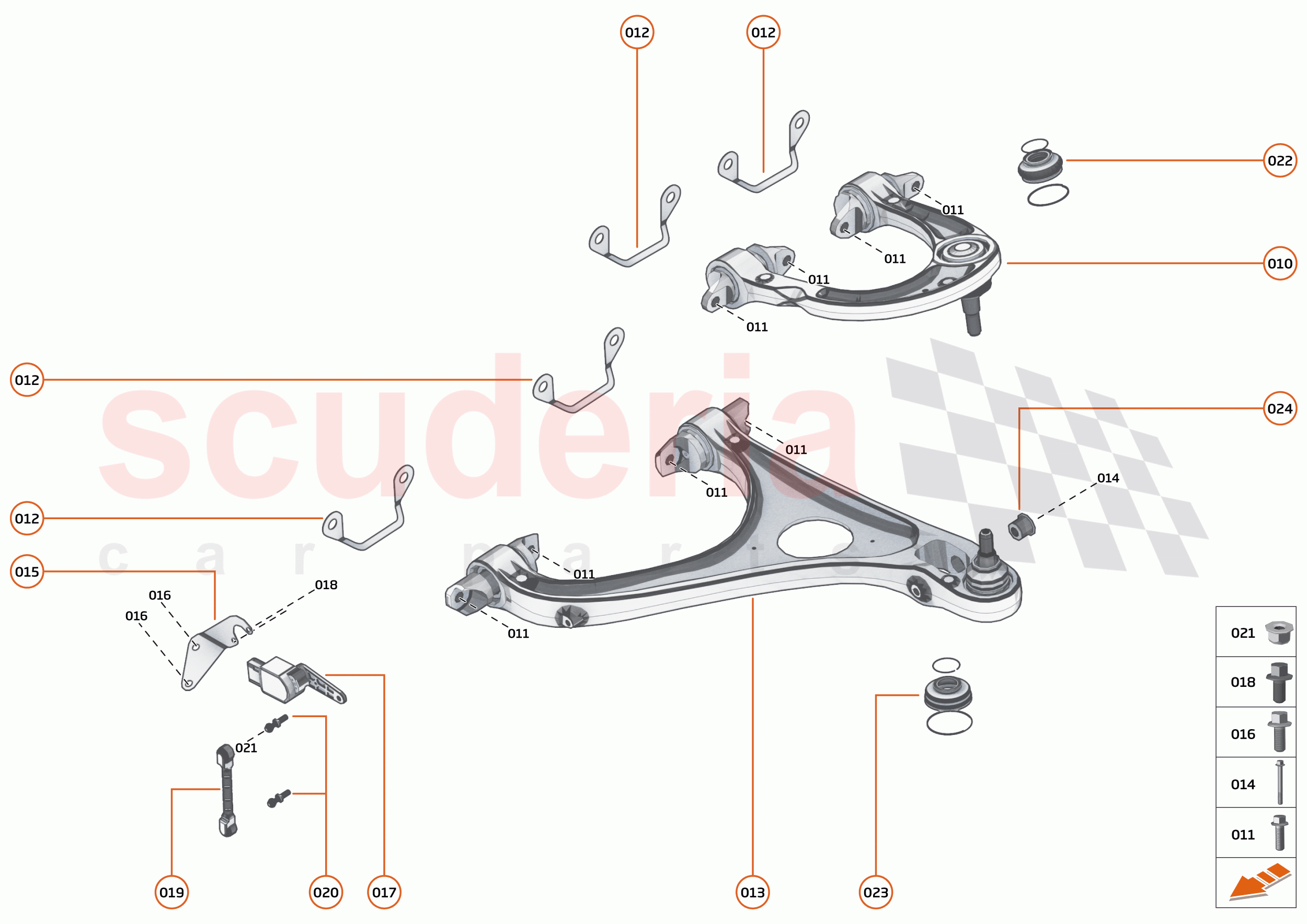 17 - SUSPENSION - FRONT - 17.3 - TRANSVERSE LINKS FRONT of McLaren McLaren 720S Spider