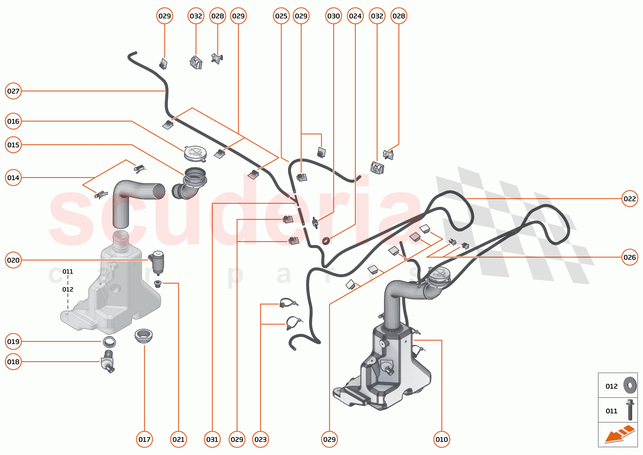 13 - WIPERS & WASHER SYSTEM - 13.1 - WASHER SYSTEM of McLaren McLaren 750S Coupe