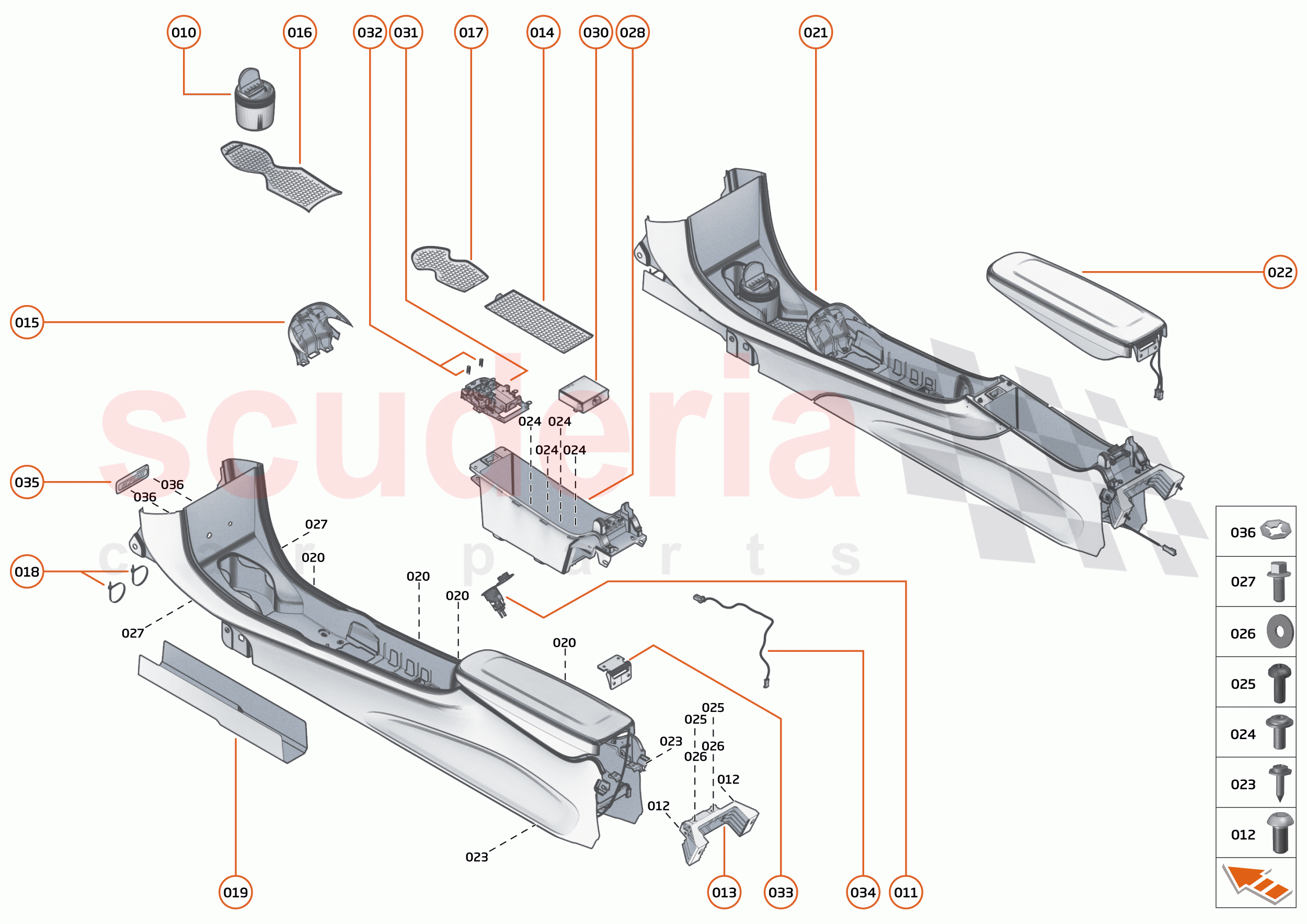 48 - INTERIOR SYSTEMS - 48.4 - ASSY TUNNEL CONSOLE of McLaren McLaren 600LT