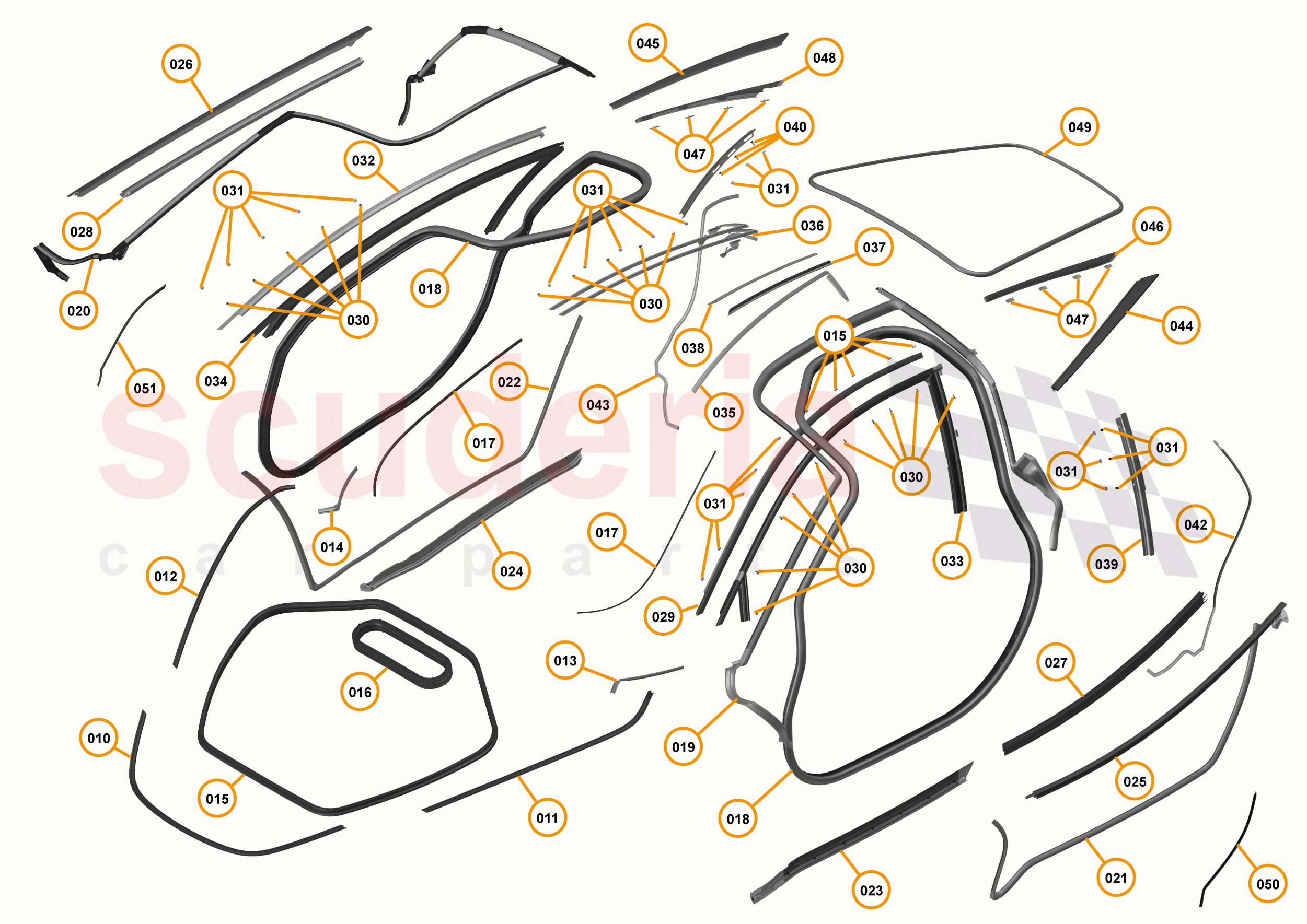 7 - CLOSURES - 7.8 - CLOSURE SEALS of McLaren McLaren 720S Coupe