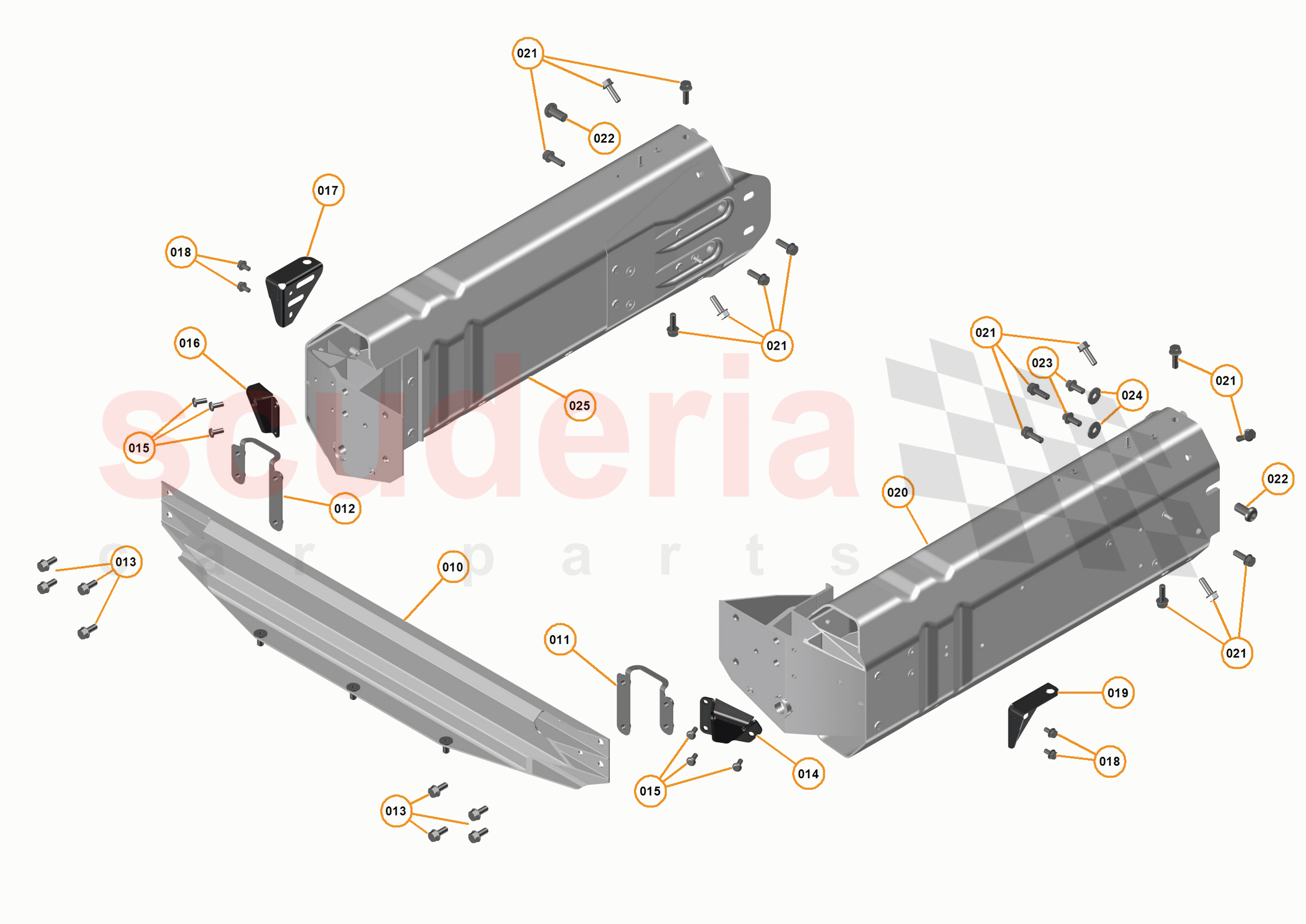 1 - FRONT STRUCTURES - 1.1 - FRONT CRASH STRUCTURE of McLaren McLaren P1 Coupe
